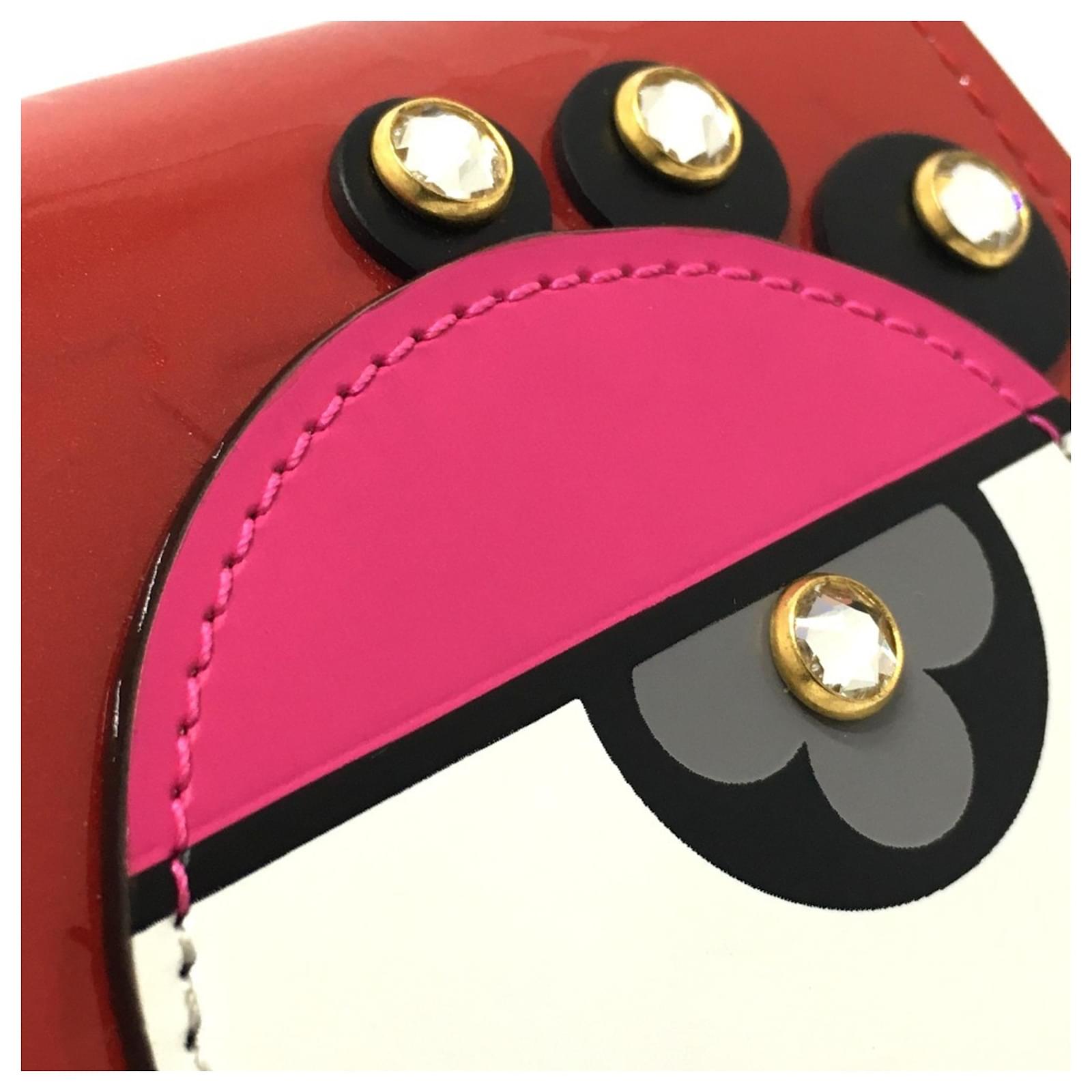 Louis Vuitton Monogram Vernis Portefeuille Sarah Bird Long Wallet Red Fuschia Patent leather  ref.2420617