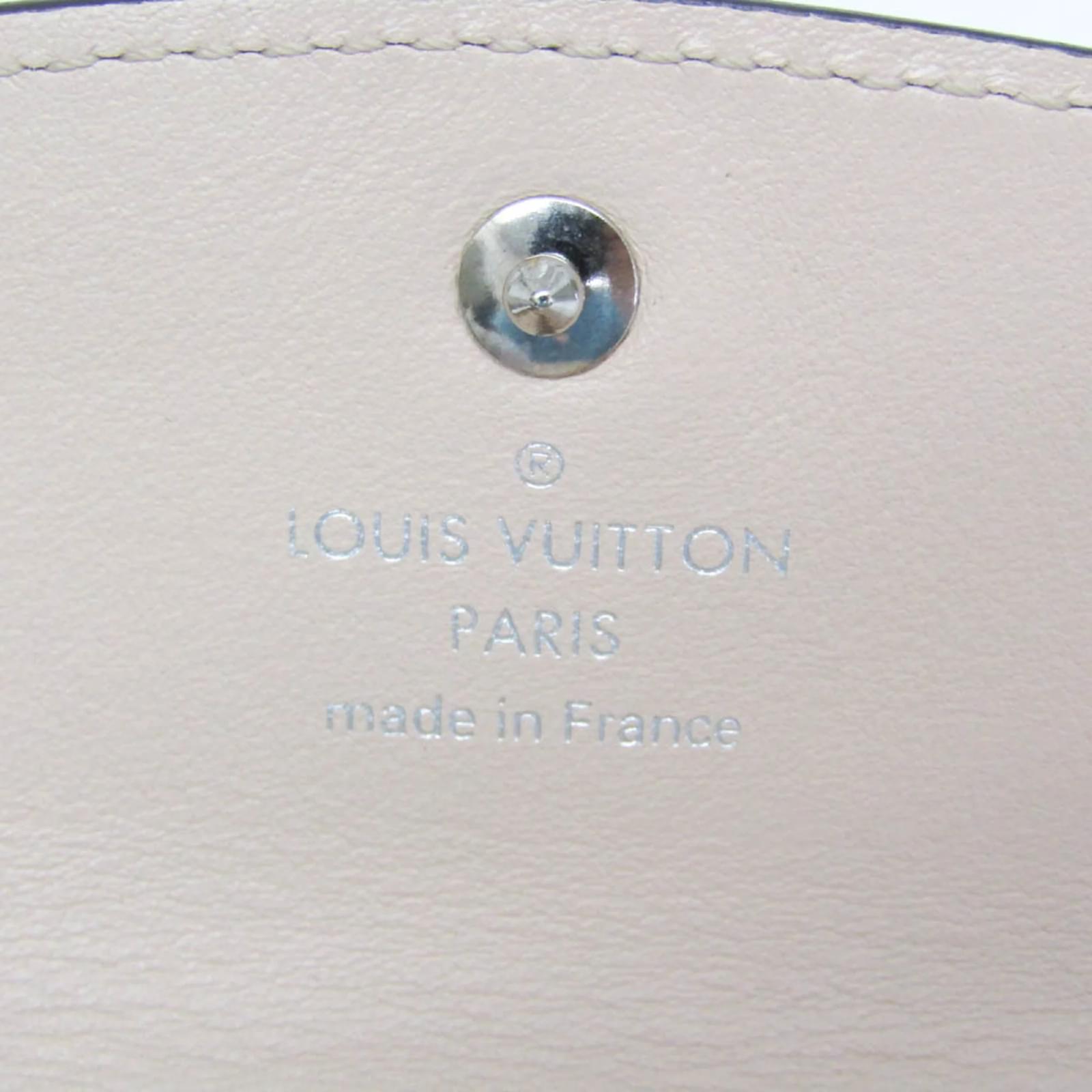 Louis Vuitton Mahina 4 Key Holder Beige Leather  ref.2420722