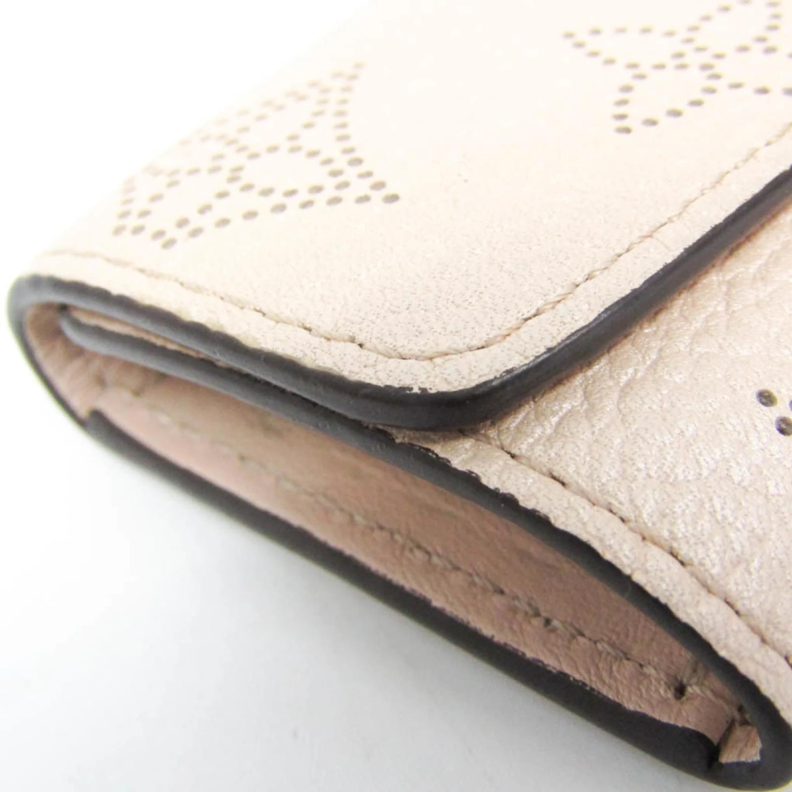 Louis Vuitton Mahina 4 Key Holder Beige Leather  ref.2420722