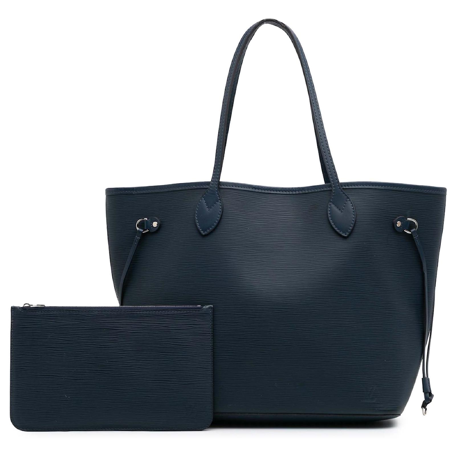Louis Vuitton Blue Epi Neverfull MM Dark blue Leather ref.2420811