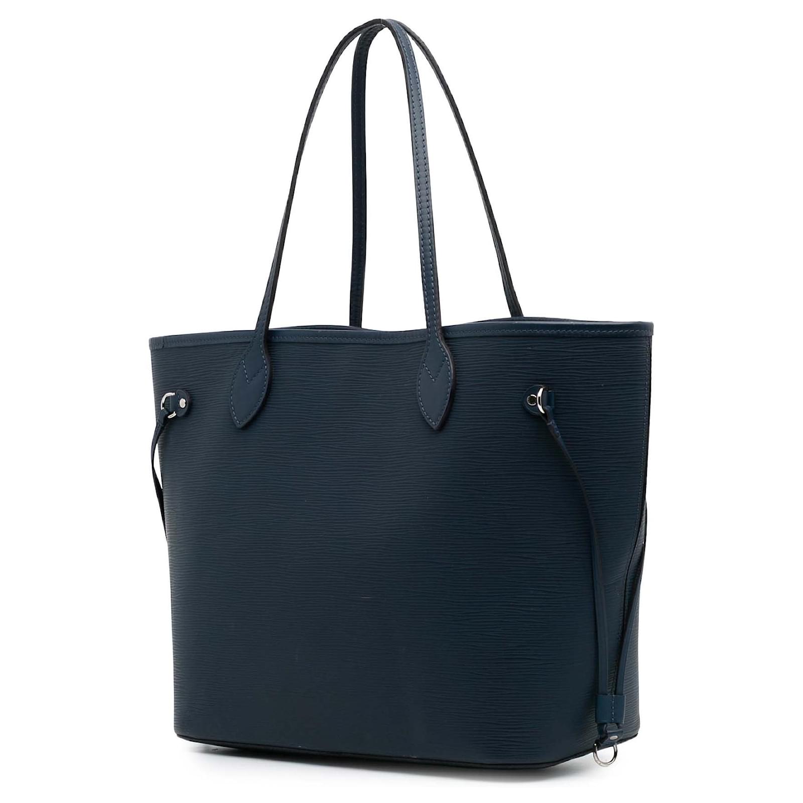 Louis Vuitton Blue Epi Neverfull MM Dark blue Leather ref.2420811