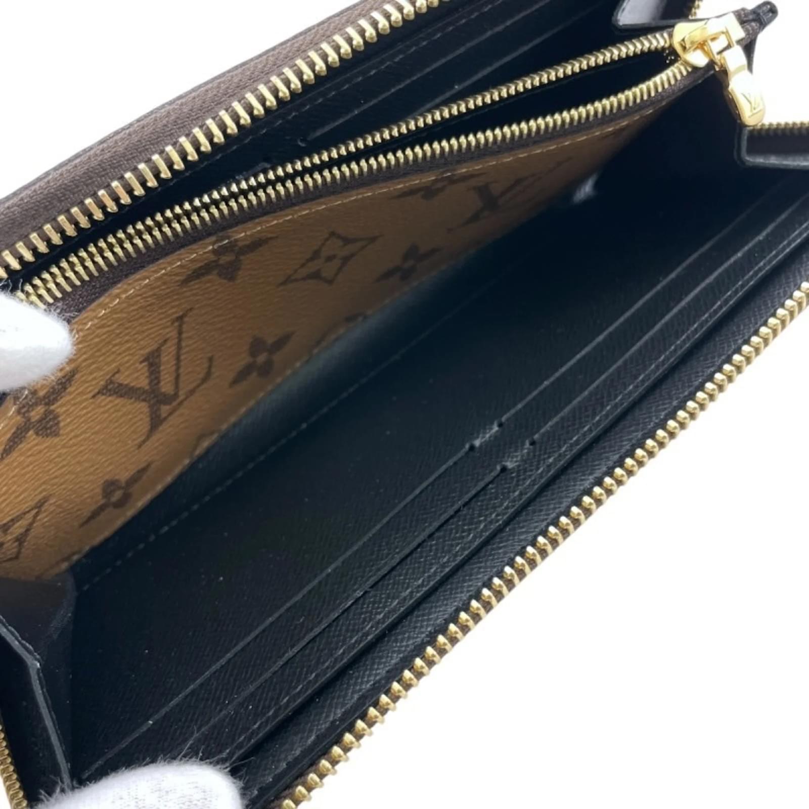 Louis Vuitton Portefeuille Clemence Long Wallet Brown Monogram Cloth  ref.2421033