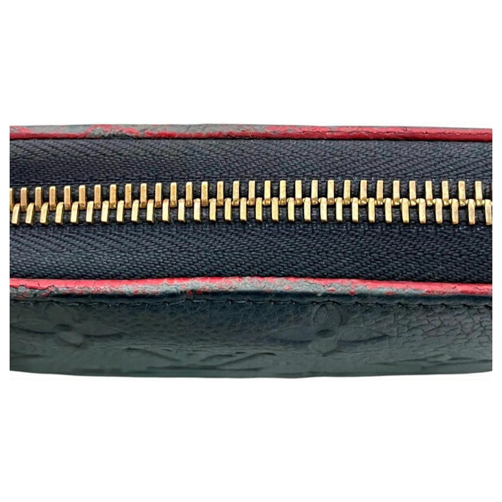Louis Vuitton Monogram Empreinte Zippy Wallet Red Leather  ref.2421084