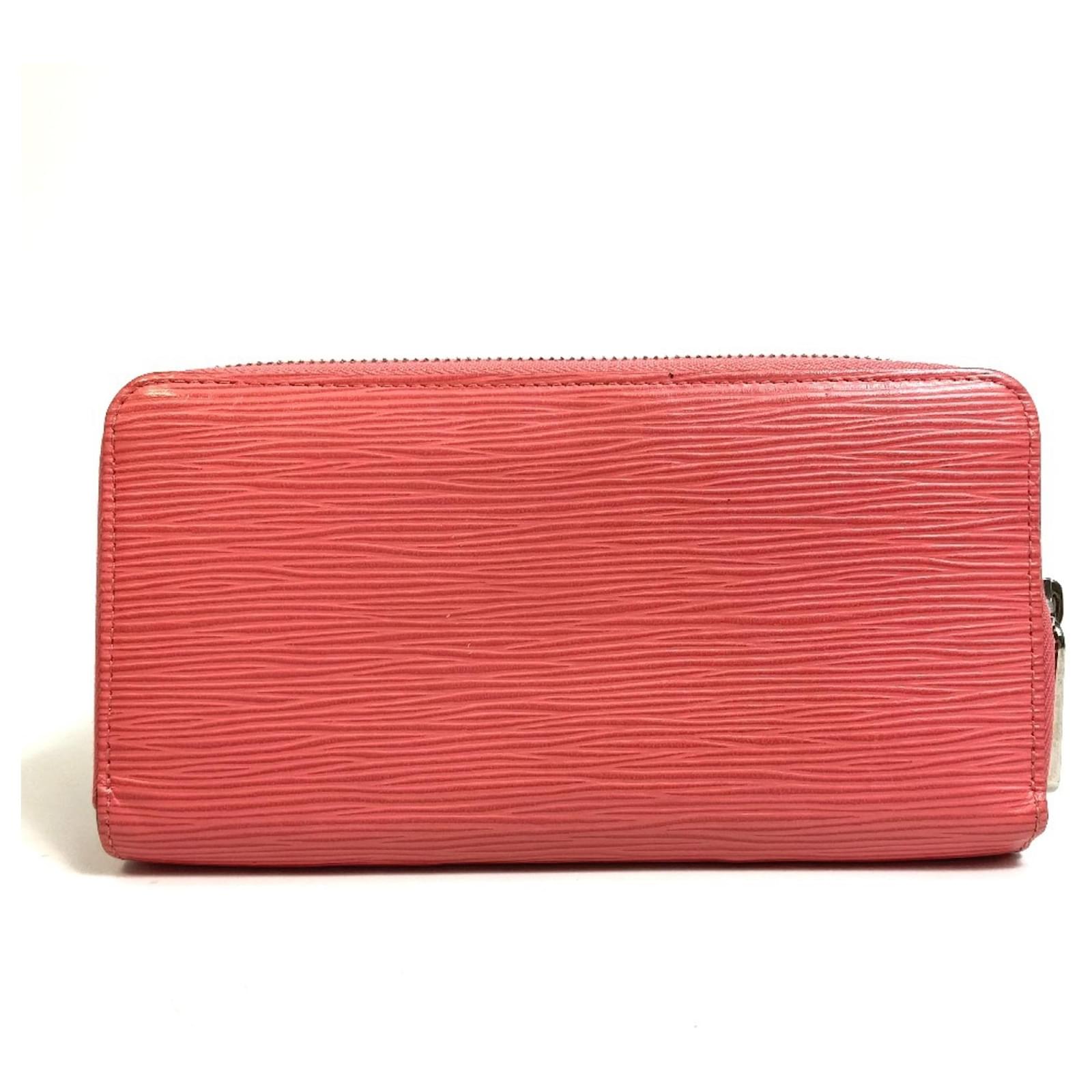 Louis Vuitton Epi Zippy Wallet Pink Coral Leather  ref.2421125