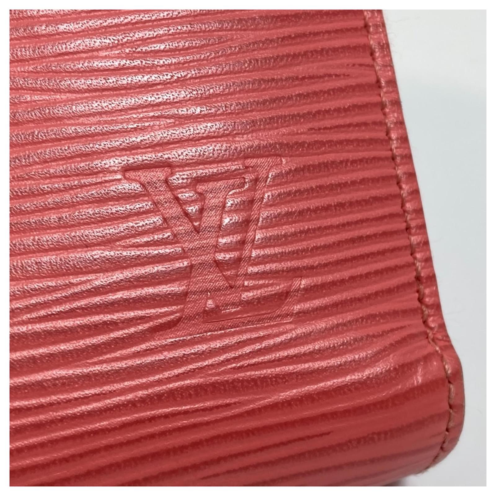 Louis Vuitton Epi Zippy Wallet Pink Coral Leather  ref.2421125