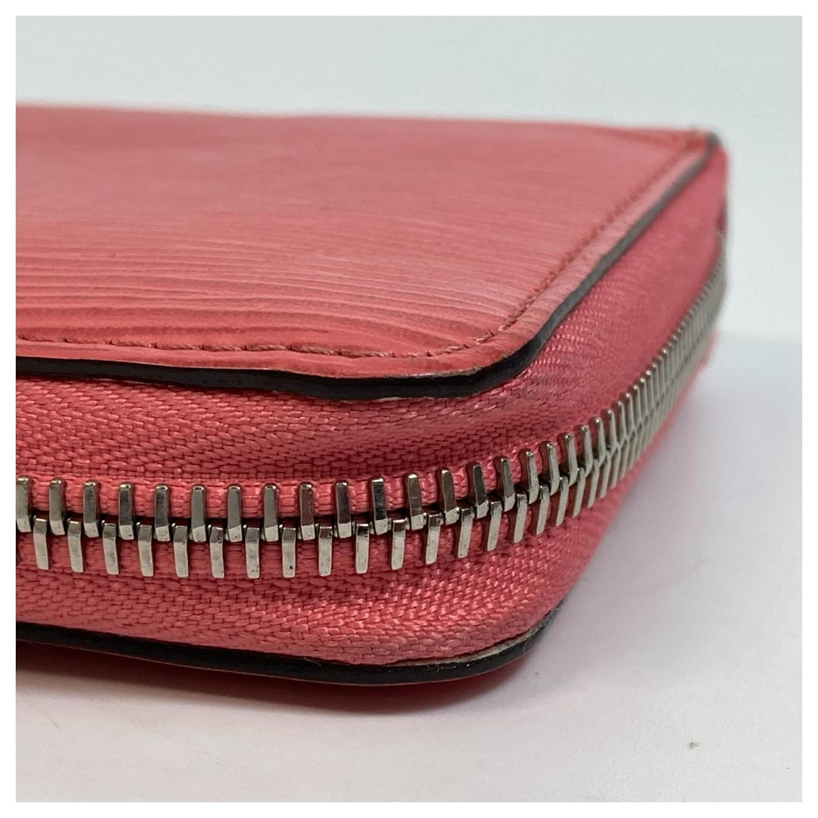 Louis Vuitton Epi Zippy Wallet Pink Coral Leather  ref.2421125
