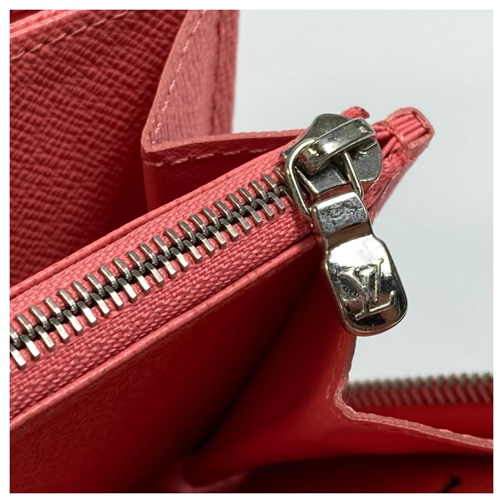 Louis Vuitton Epi Zippy Wallet Pink Coral Leather  ref.2421125