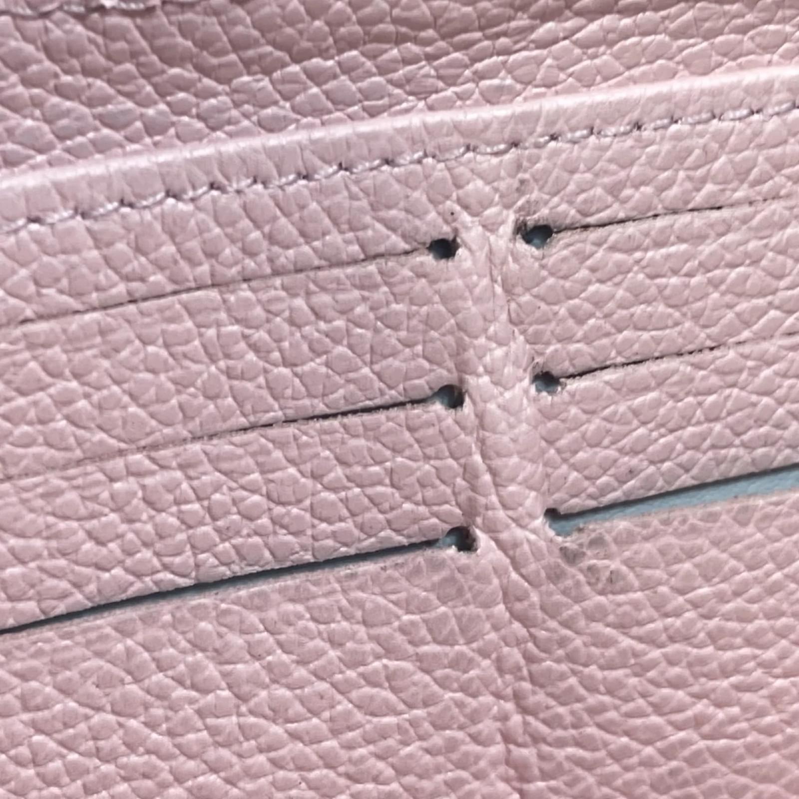 Louis Vuitton Monogram Empreinte Long Wallet Pink Cloth  ref.2421130