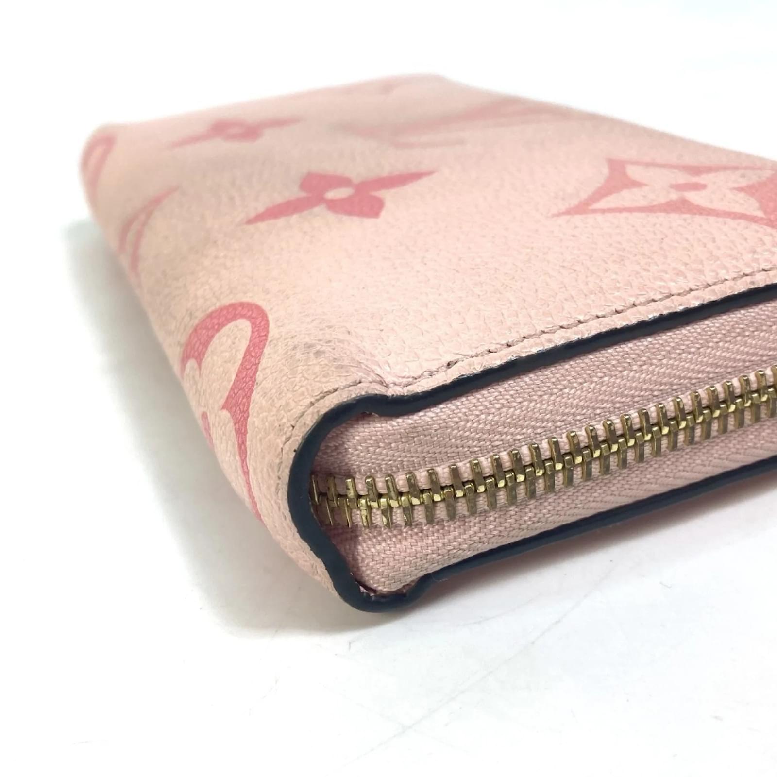 Louis Vuitton Monogram Empreinte Long Wallet Pink Cloth  ref.2421130