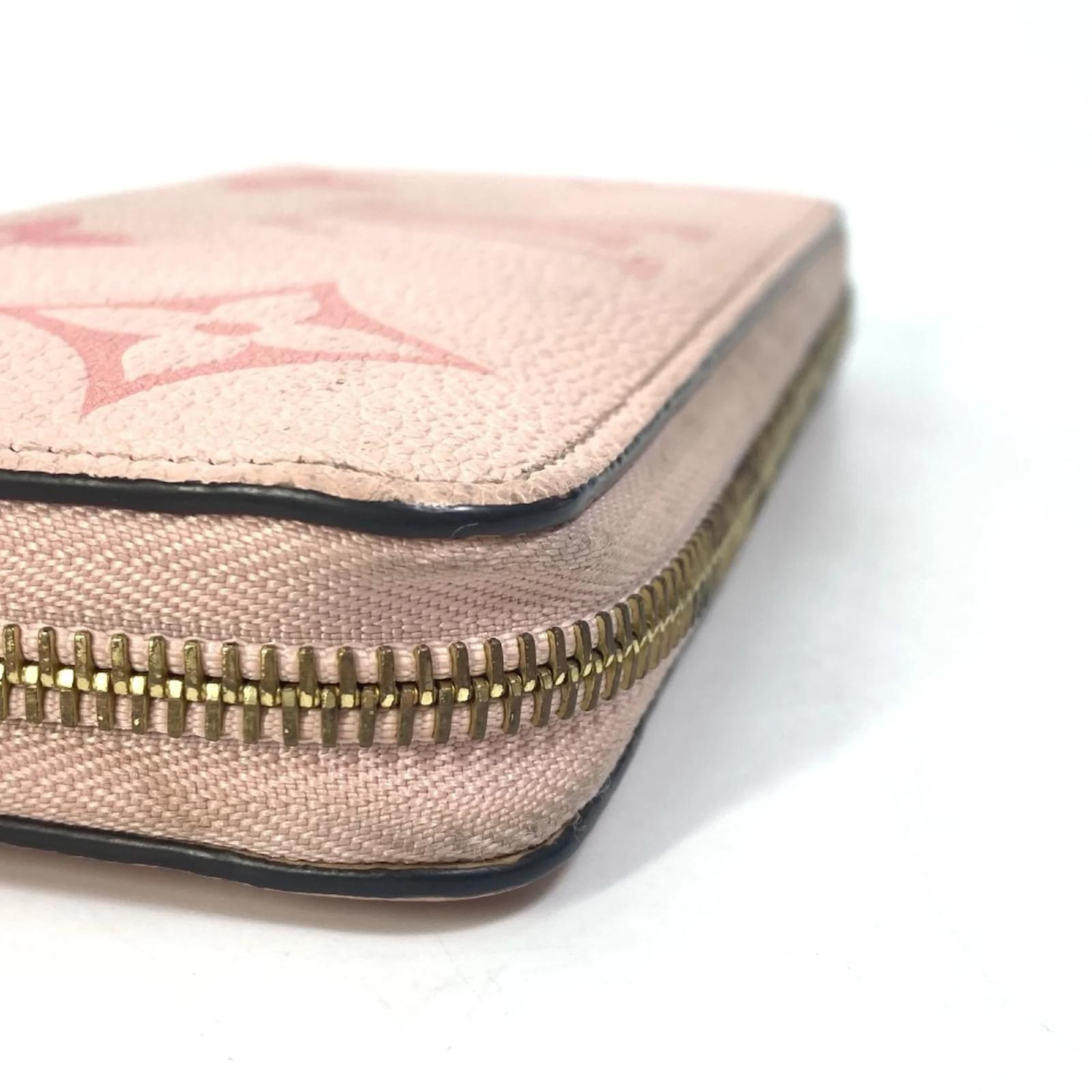 Louis Vuitton Monogram Empreinte Long Wallet Pink Cloth  ref.2421130