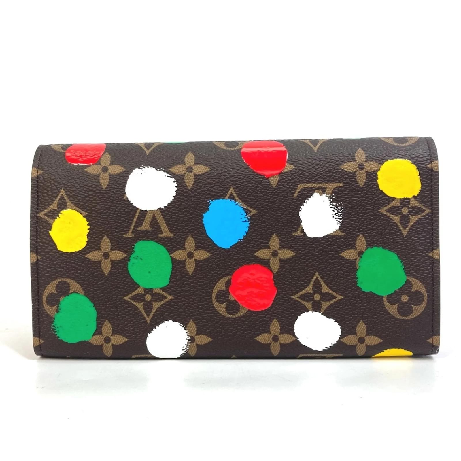 Louis Vuitton Monogram Portefeuille Sarah NM Bifold Long Wallet Brown Multiple colors Patent leather  ref.2421131
