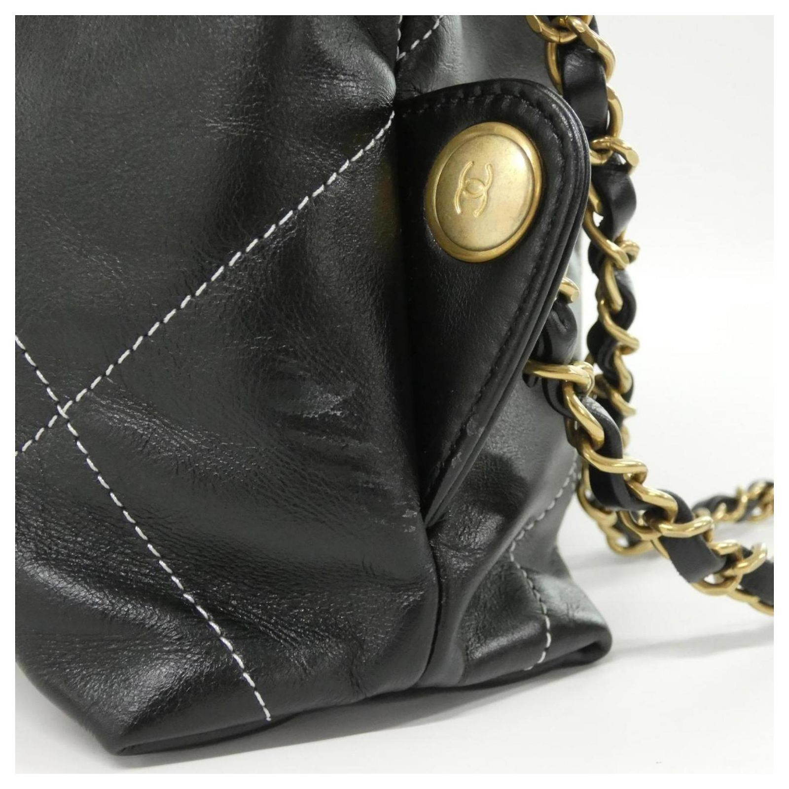 Chanel 22 Line AS3313 Backpack Black Leather ref.2421380  display picture 3