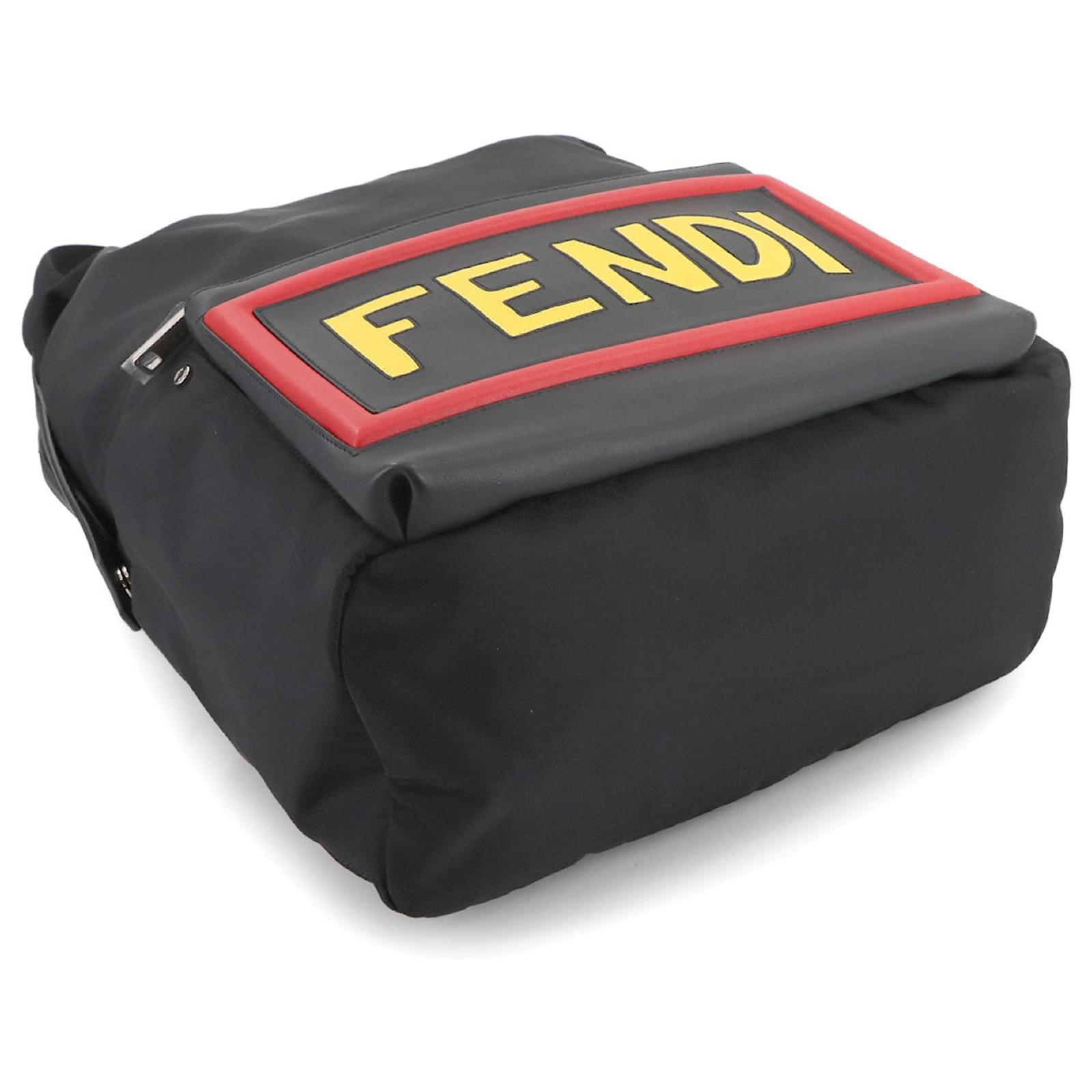 Fendi Black Nylon and Leather Backpack ref.JC2421566 (Sold) - Joli