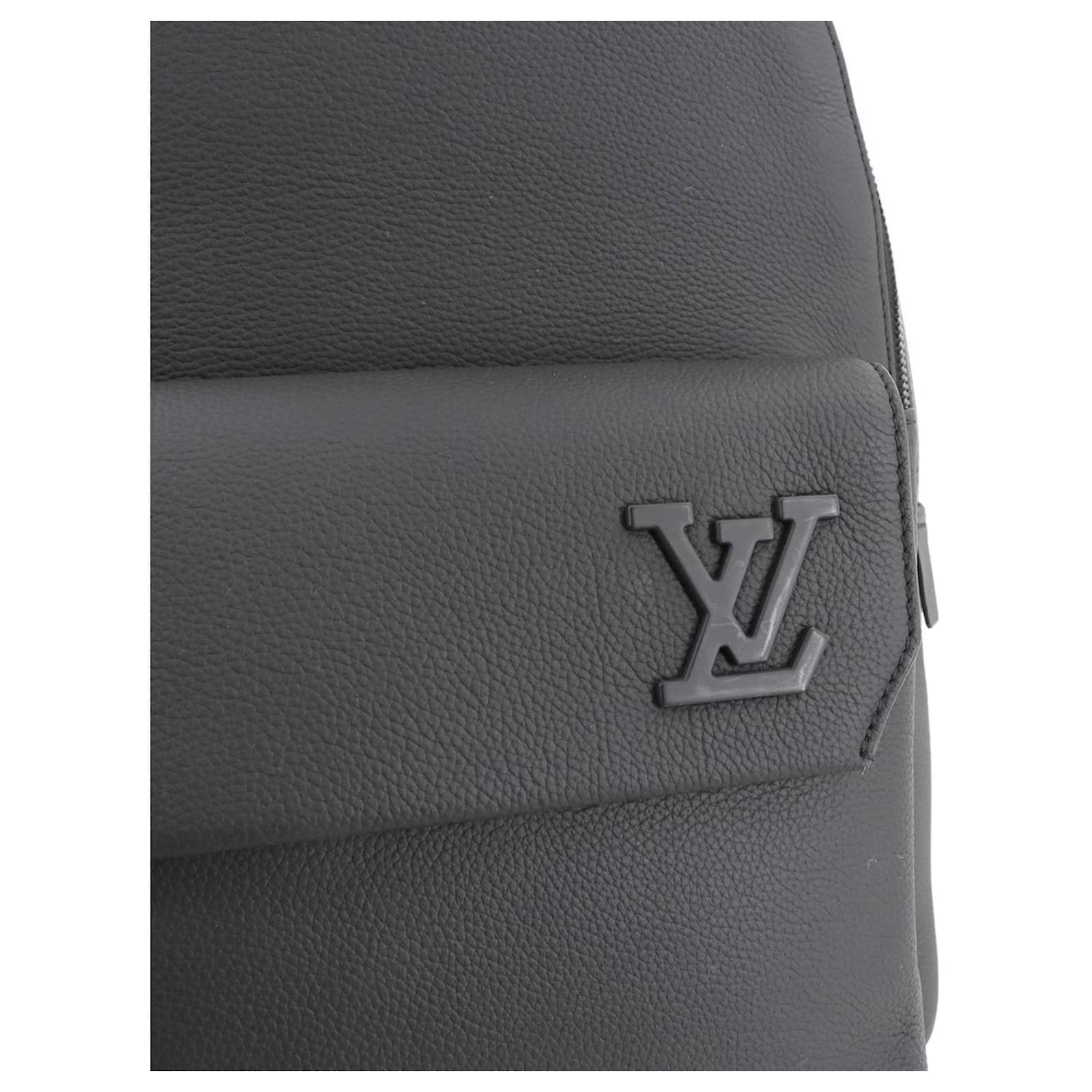 Louis Vuitton Aerogram Takeoff Backpack Black Leather  ref.2421662