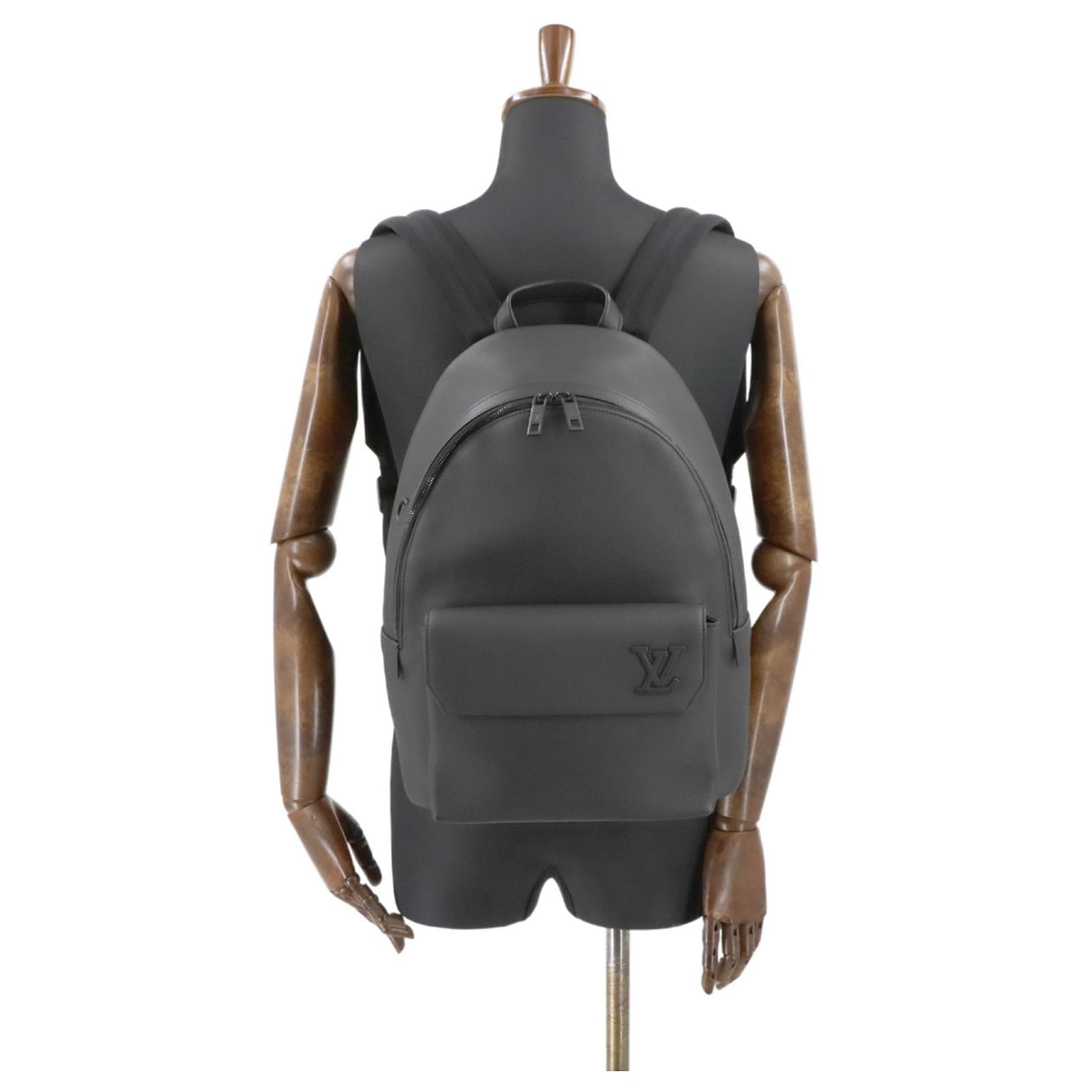 Louis Vuitton Aerogram Takeoff Backpack Black Leather  ref.2421662