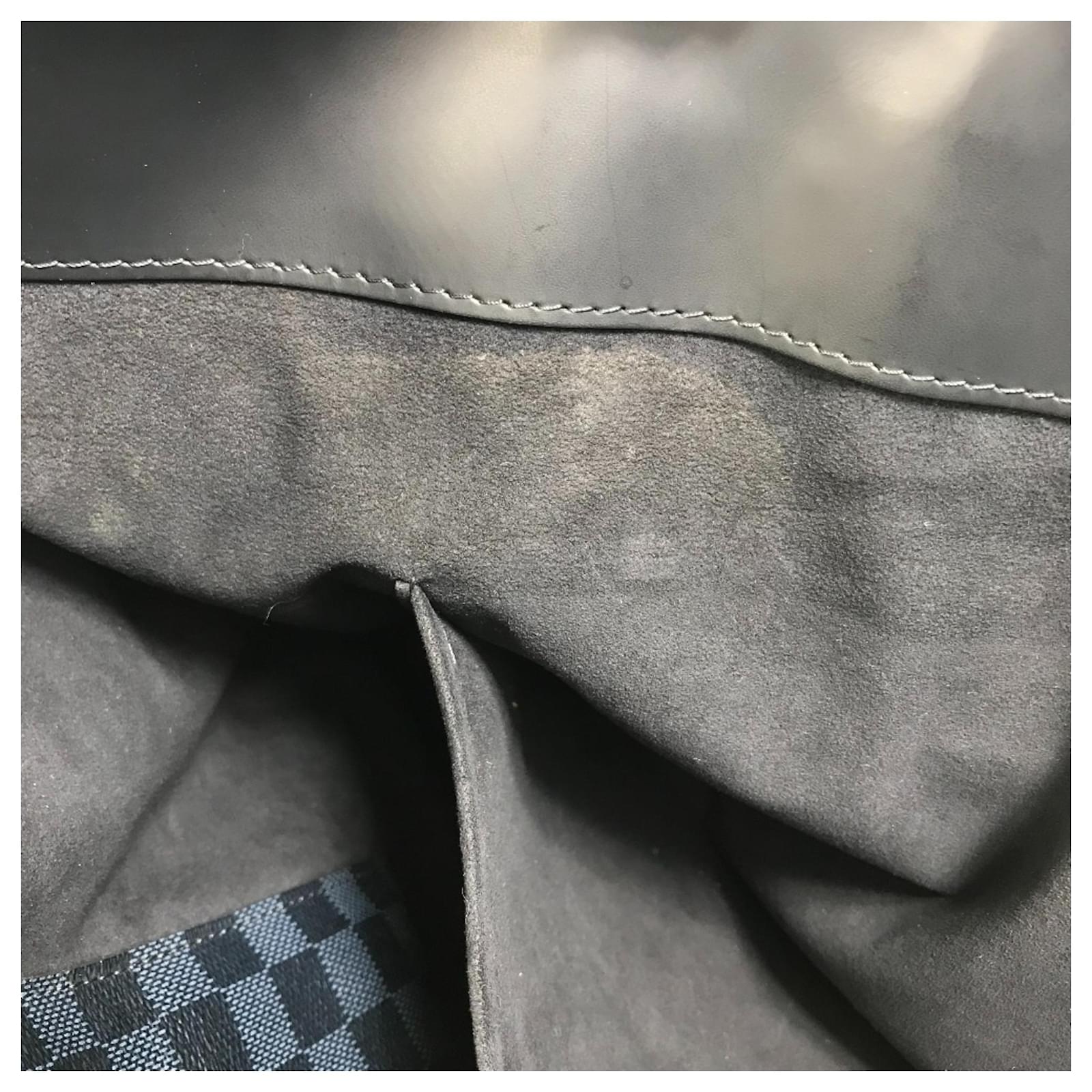 Louis Vuitton Damier Cobalt Cabas Voyage Shoulder Bag Black Navy blue  ref.2422149