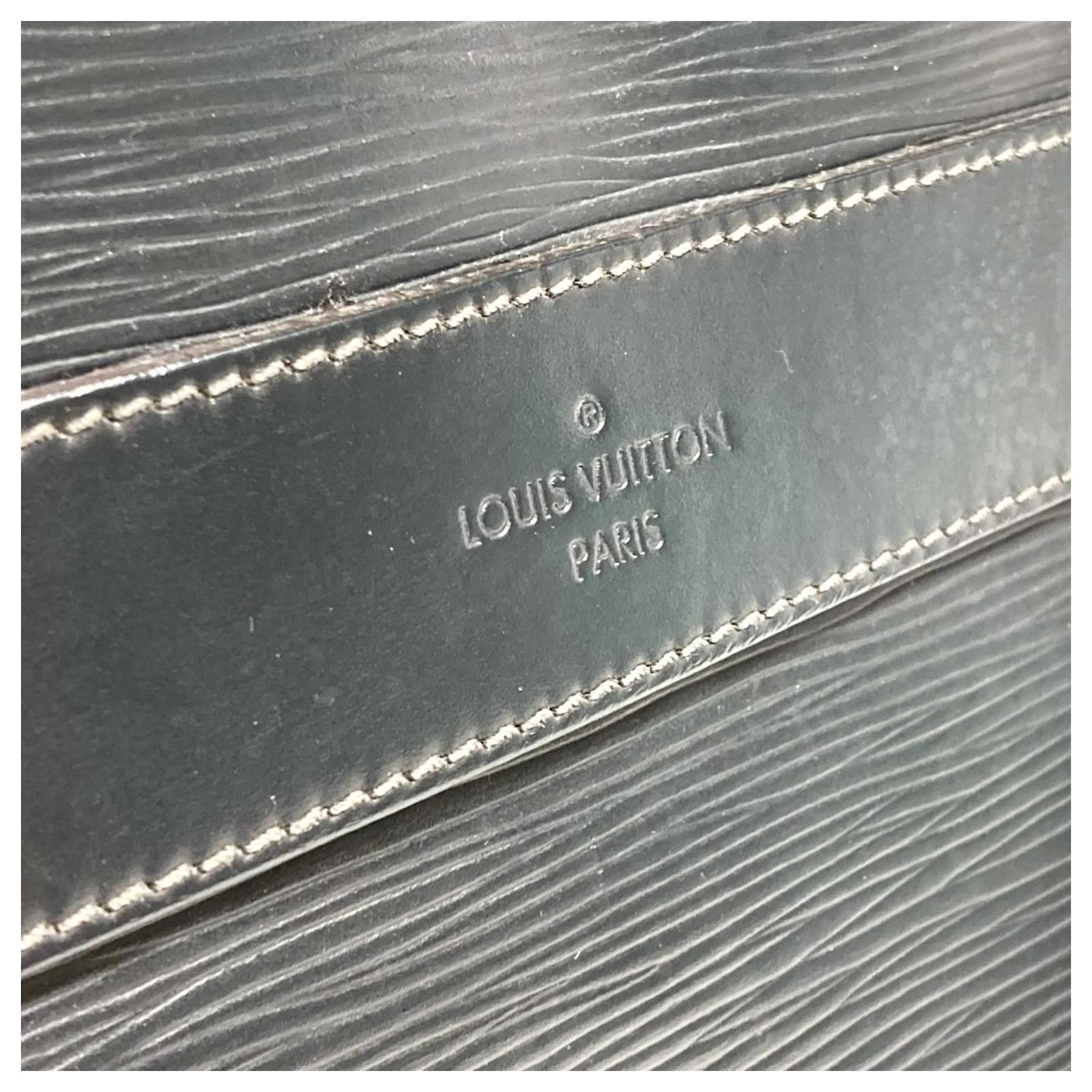 Louis Vuitton Epi Leather Porte Document Handbag Blue Navy blue ref.2422656