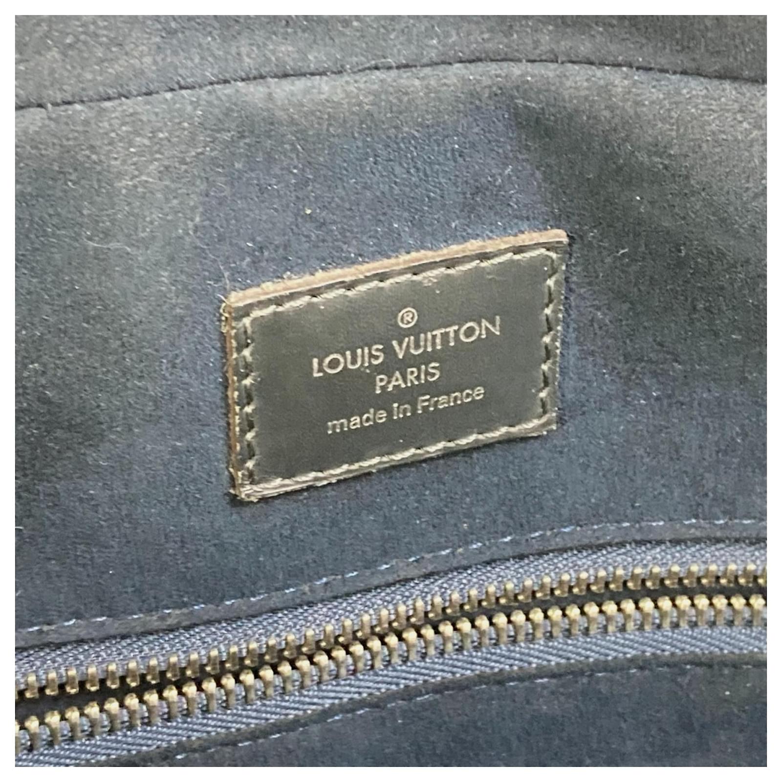 Louis Vuitton Epi Leather Porte Document Handbag Blue Navy blue ref.2422656