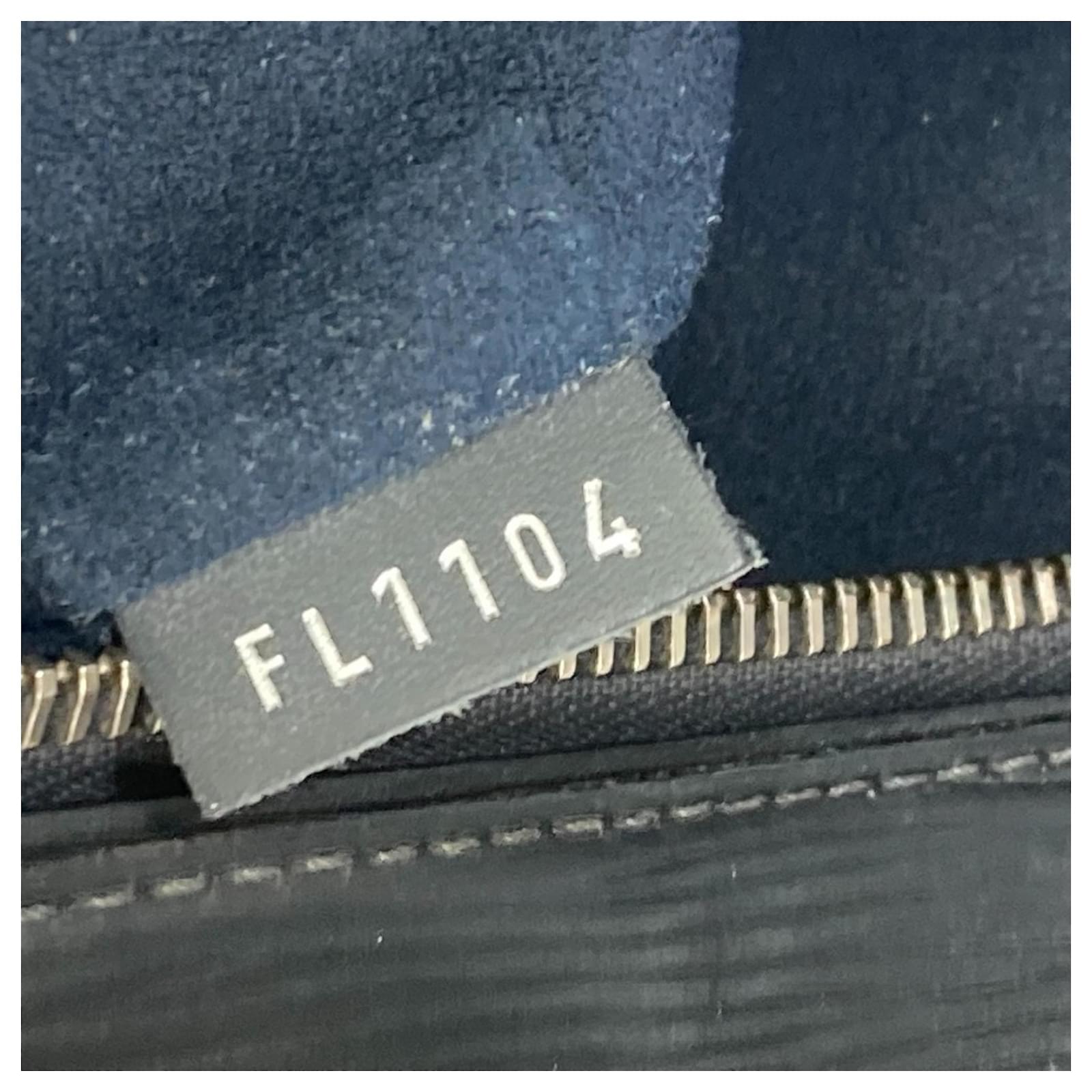 Louis Vuitton Epi Leather Porte Document Handbag Blue Navy blue ref.2422656