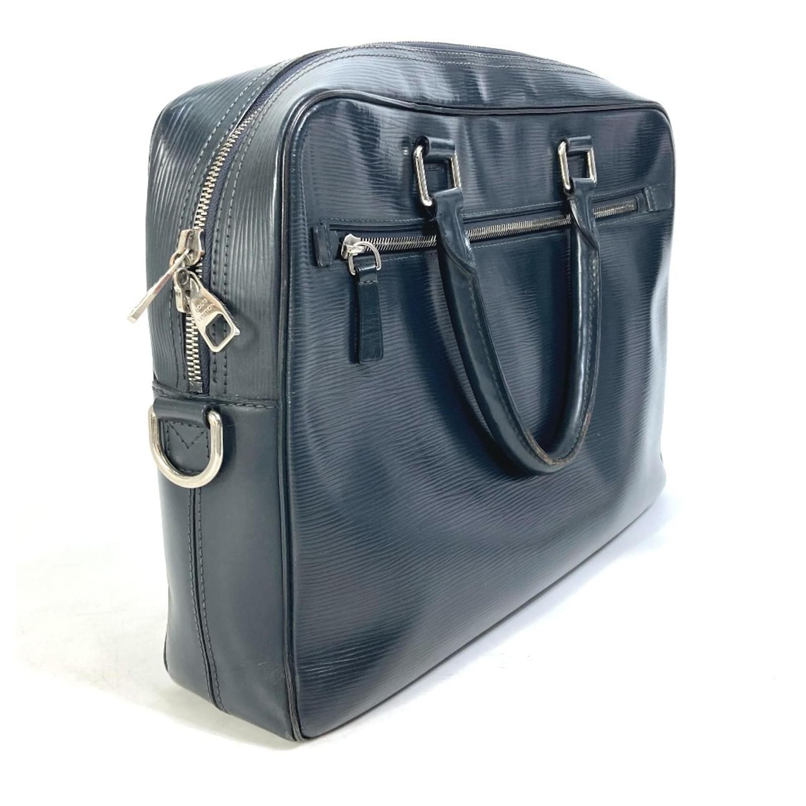 Louis Vuitton Epi Leather Porte Document Handbag Blue Navy blue ref.2422656