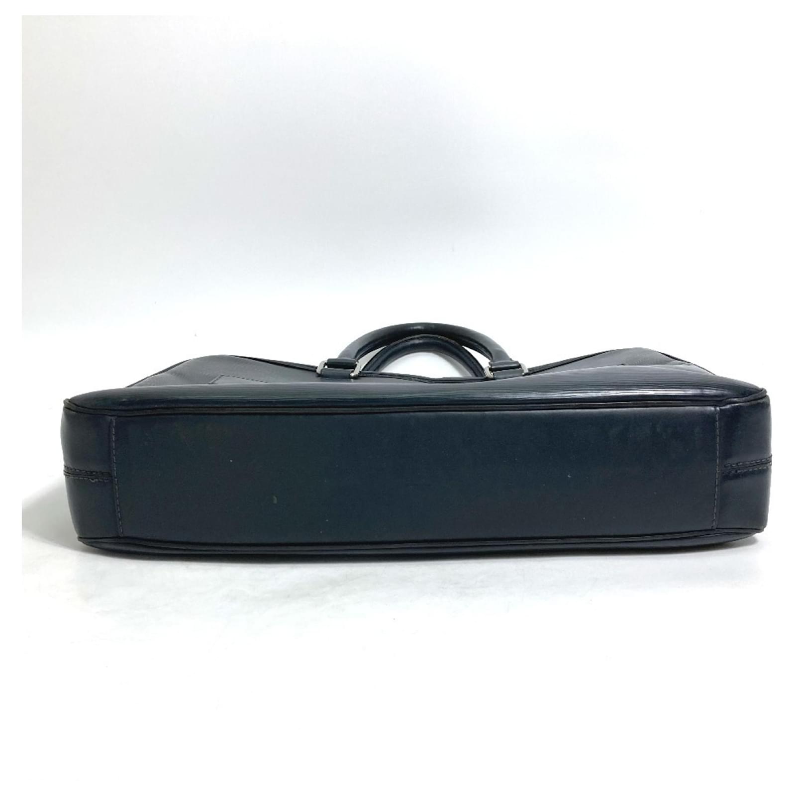 Louis Vuitton Epi Leather Porte Document Handbag Blue Navy blue ref.2422656