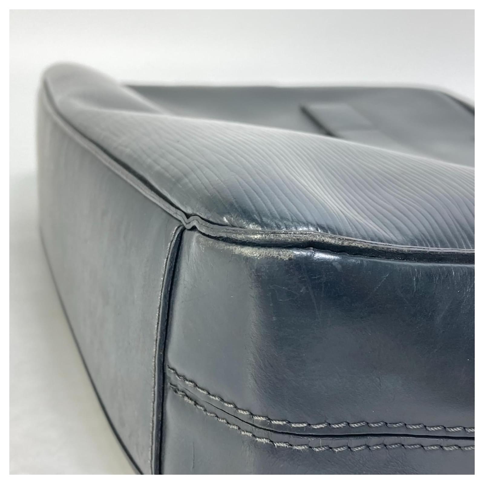 Louis Vuitton Epi Leather Porte Document Handbag Blue Navy blue ref.2422656