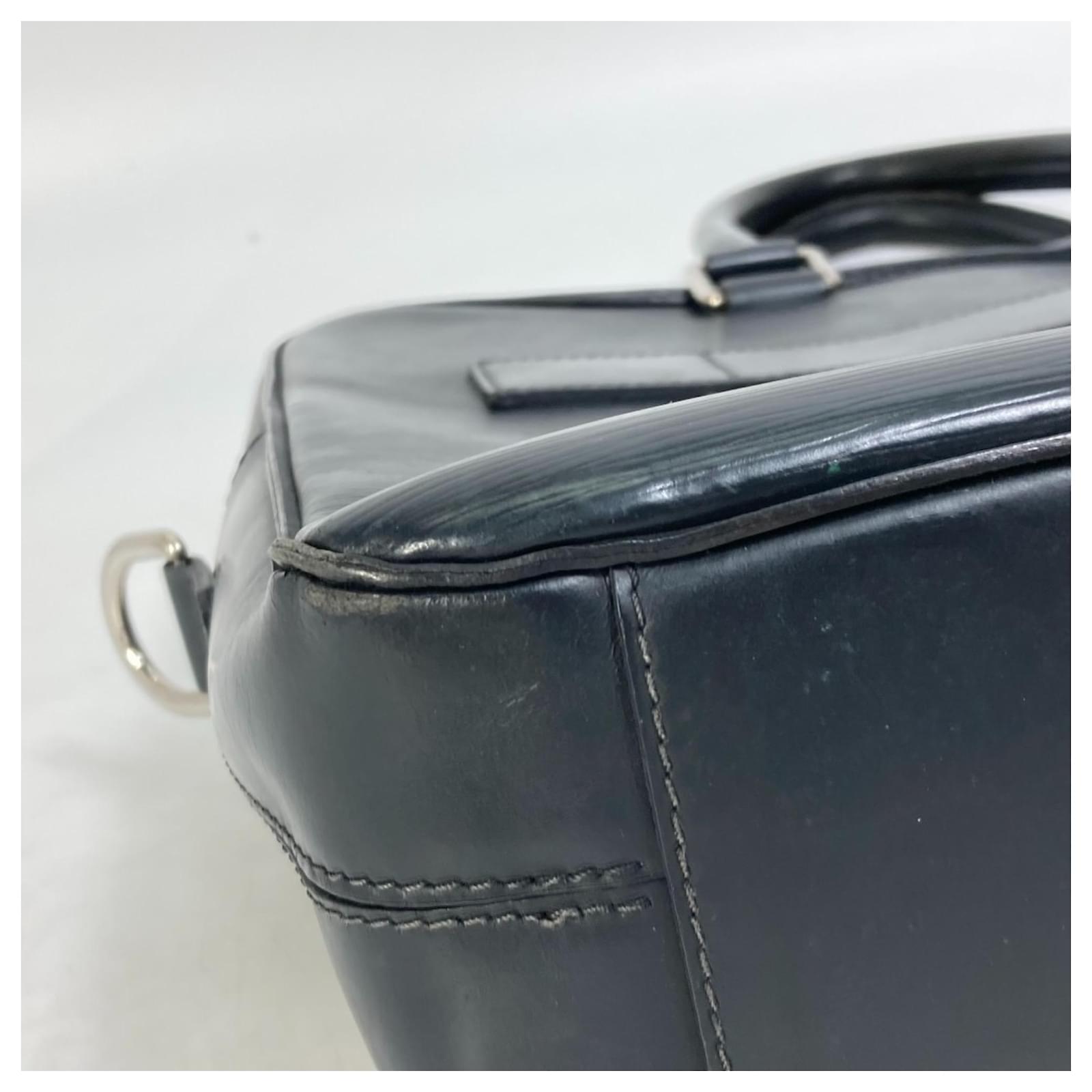 Louis Vuitton Epi Leather Porte Document Handbag Blue Navy blue ref.2422656