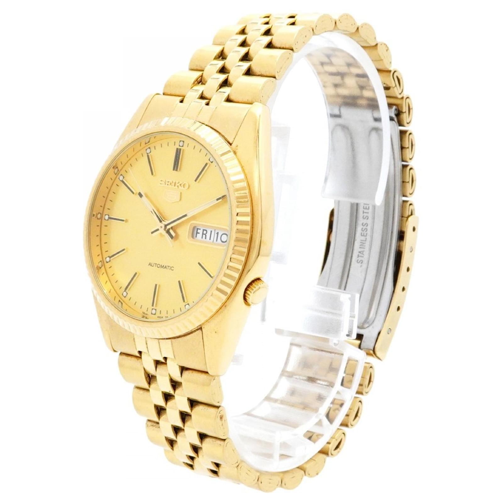 Seiko 5 7S26-0500 Gold Dial Men's Watch ref.JC2423711 (Sold