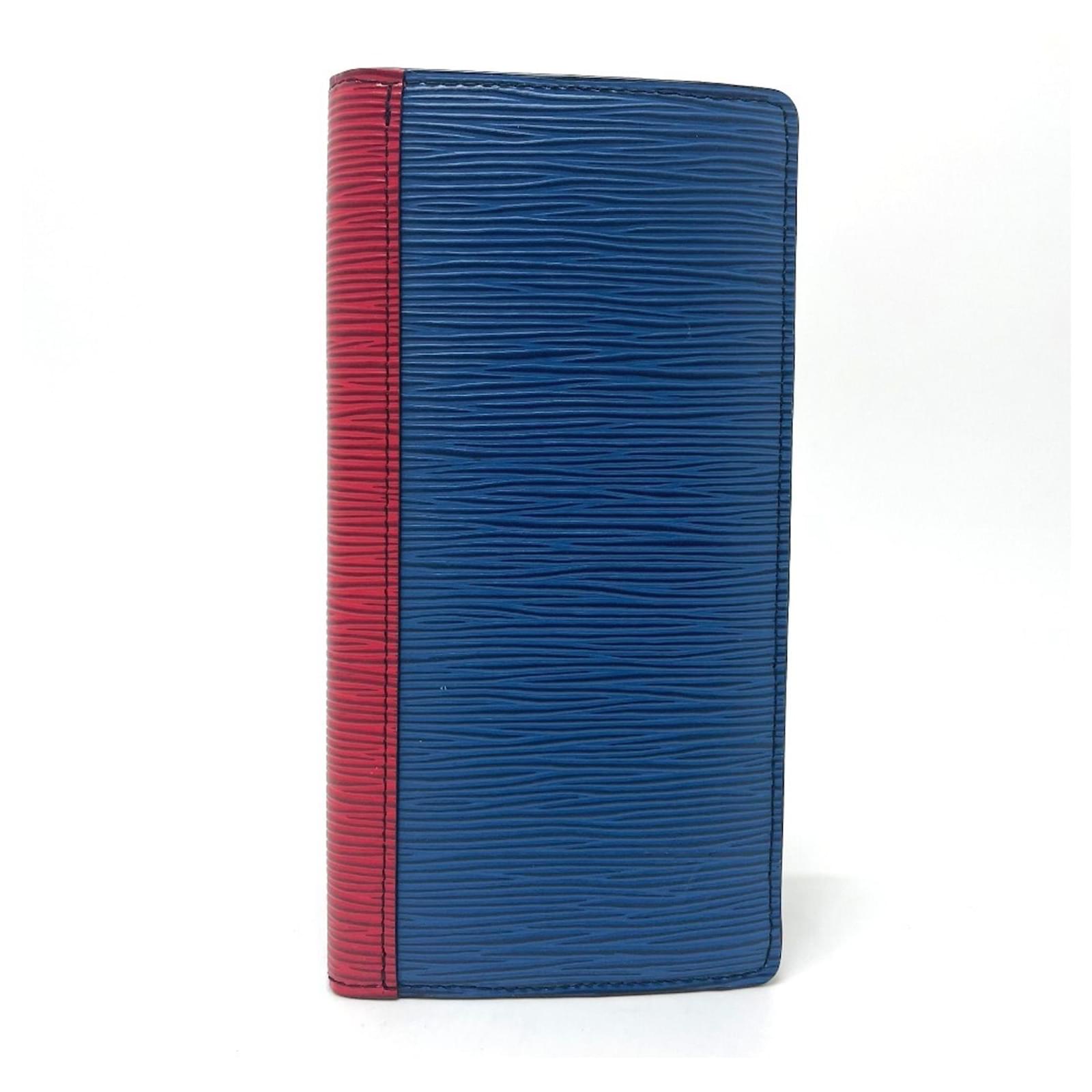Louis Vuitton Epi Leather Portefeuille Brazza NM Bifold Long Wallet Red Blue Green  ref.2423718