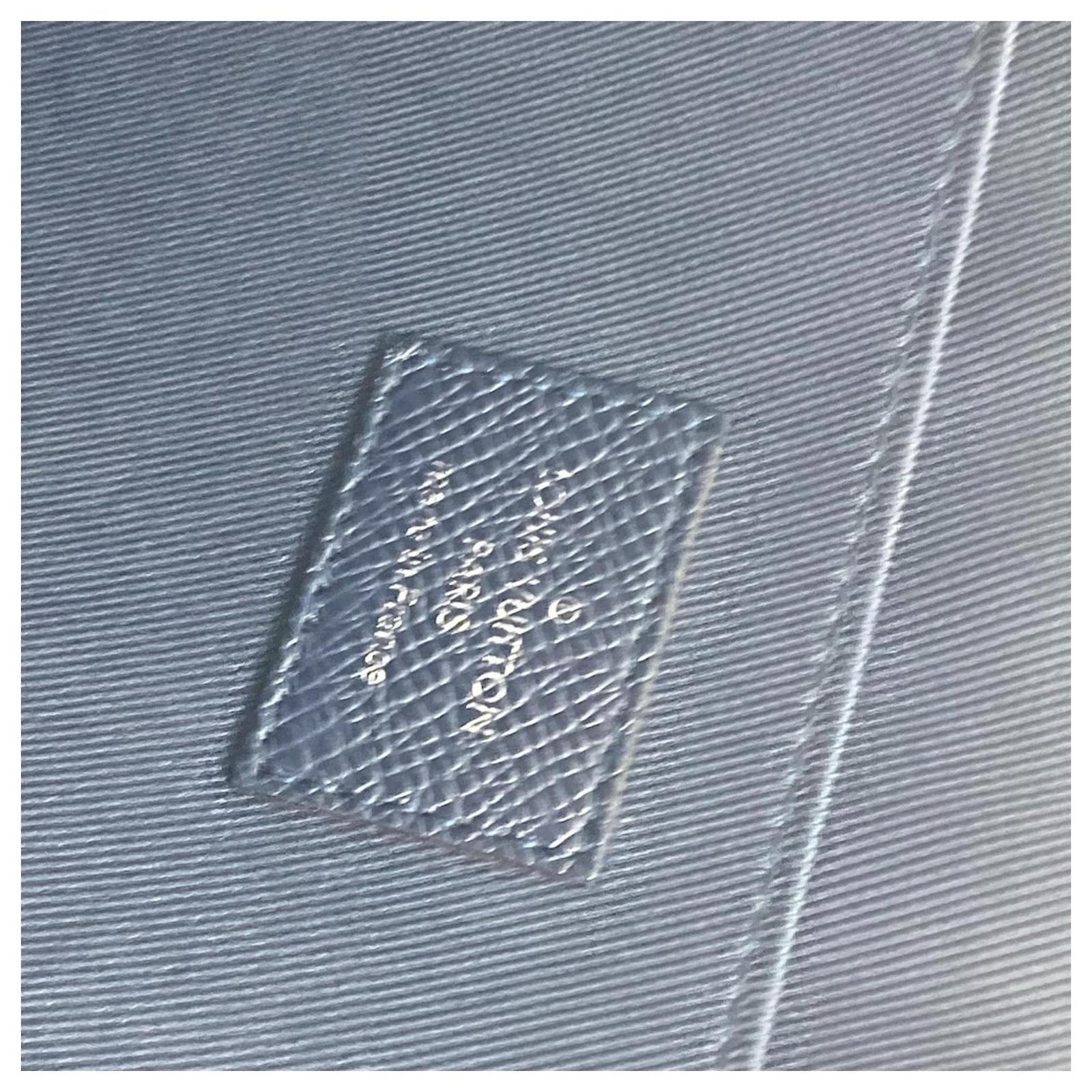 Louis Vuitton Monogram Cobalt Pochette Jour GM Clutch Bag White Red Navy blue ref.2423732