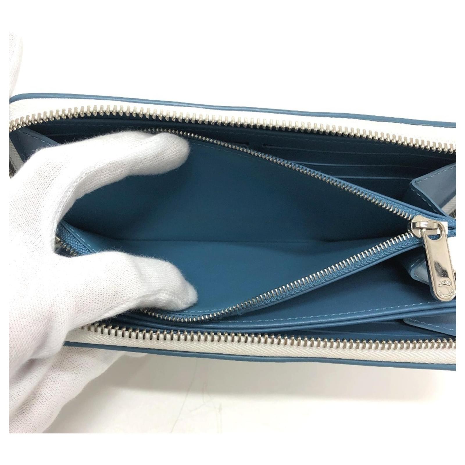 Louis Vuitton Monogram Mahina Zippy Wallet White Leather  ref.2423747