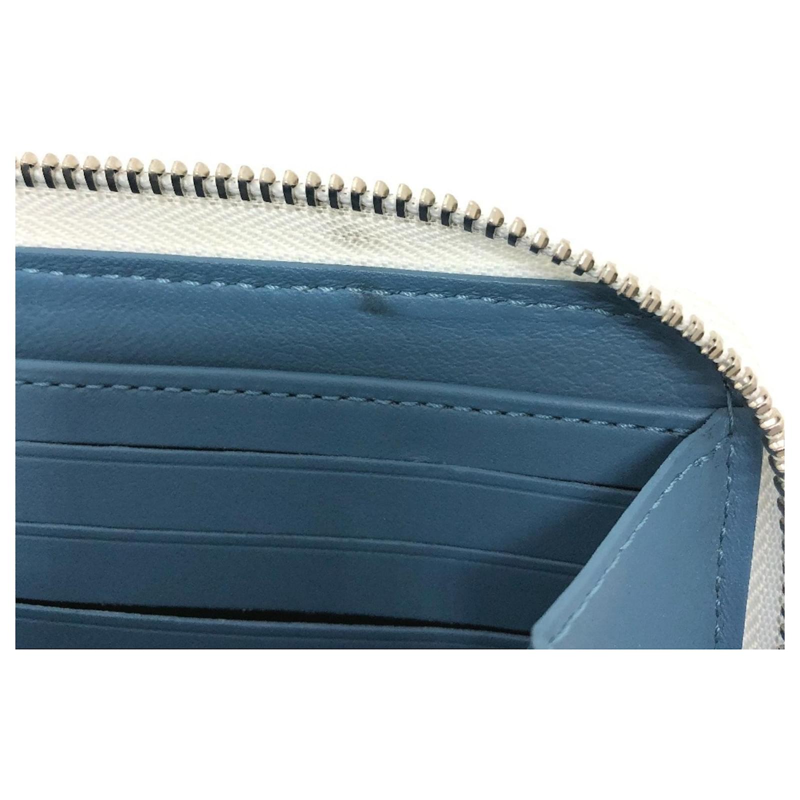 Louis Vuitton Monogram Mahina Zippy Wallet White Leather  ref.2423747