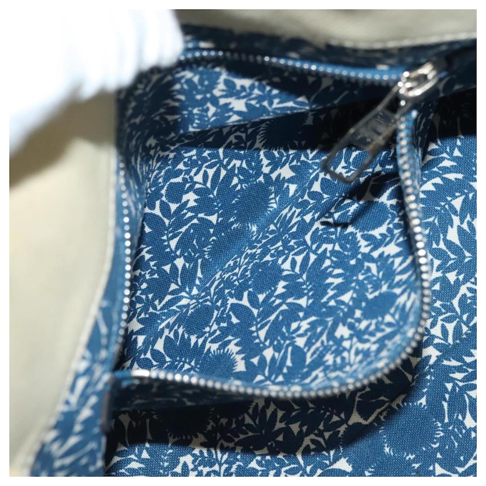 LOUIS VUITTON Cabas PM Tote Bag Canvas White Blue M94504 LV Auth BA4614 Cloth  ref.2424012