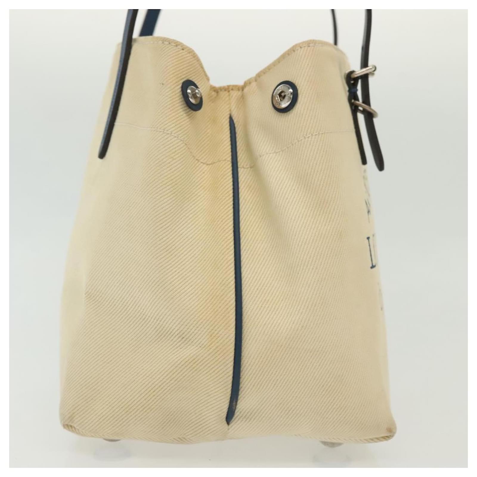 LOUIS VUITTON Cabas PM Tote Bag Canvas White Blue M94504 LV Auth BA4614 Cloth  ref.2424012