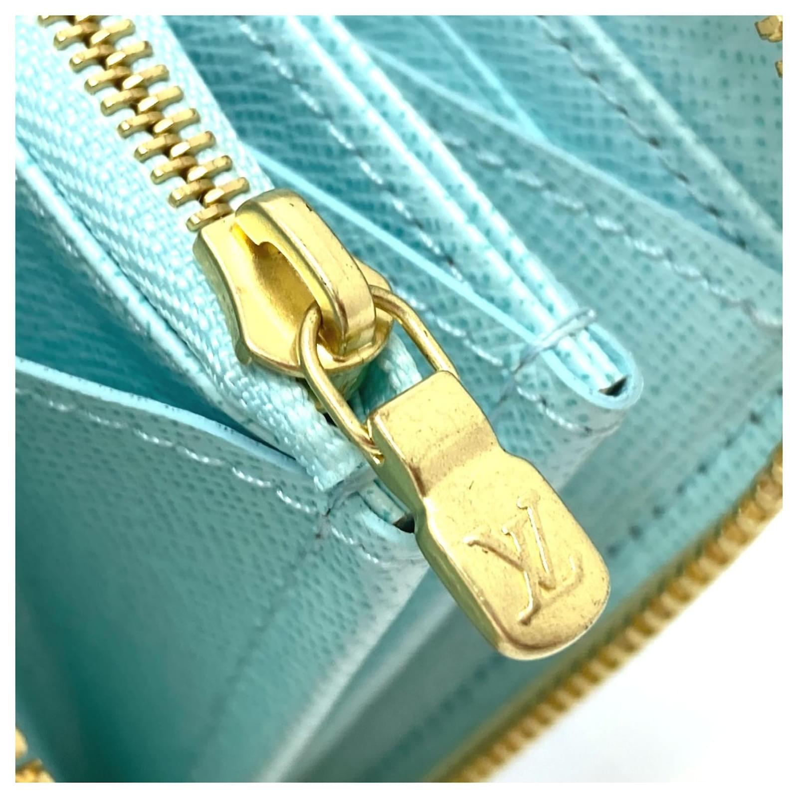 Louis Vuitton Monogram Giant By the Pool Zippy Wallet Blue Patent leather  ref.2424344