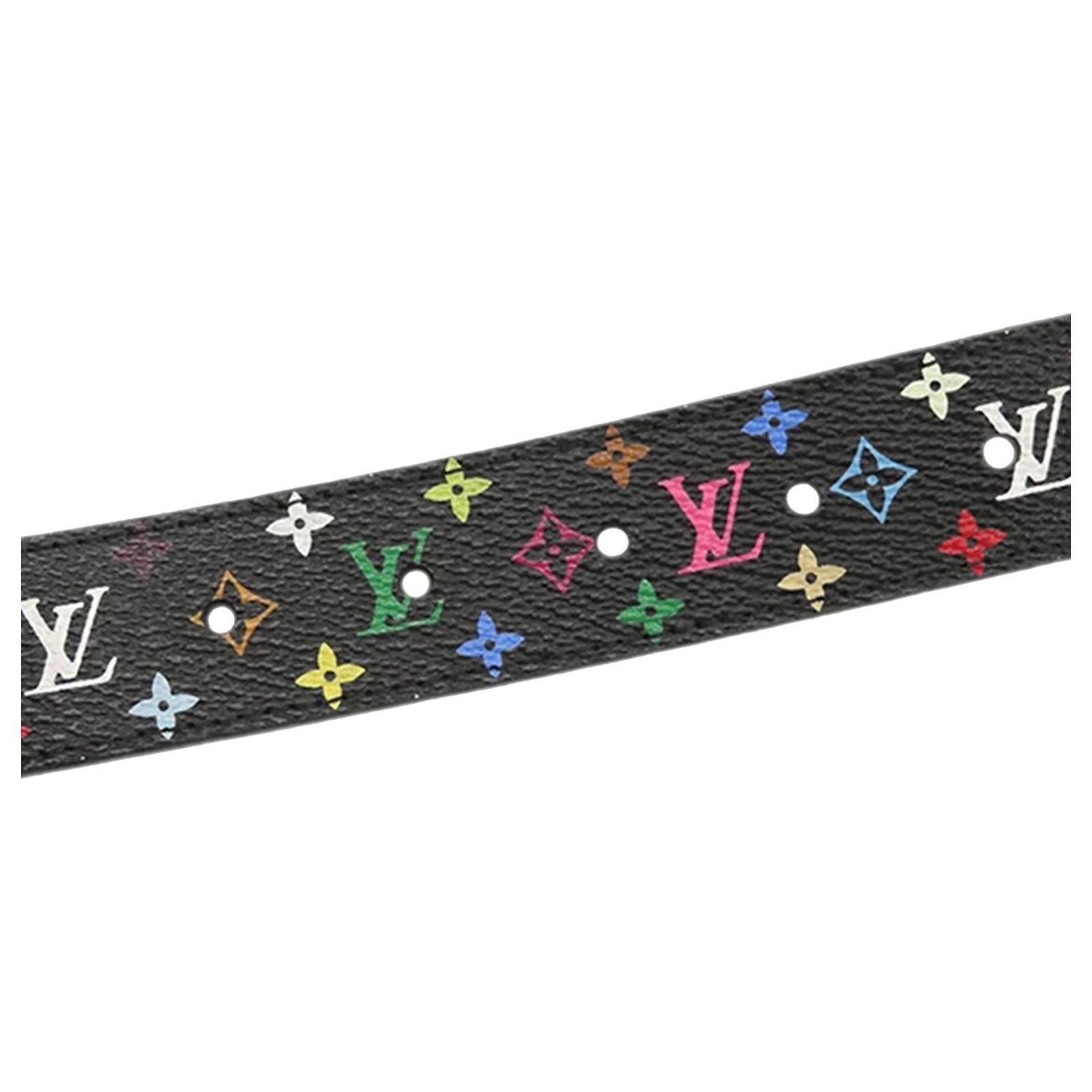 Louis Vuitton Black Monogram Multicolore LV Cut Reversible  display picture 1