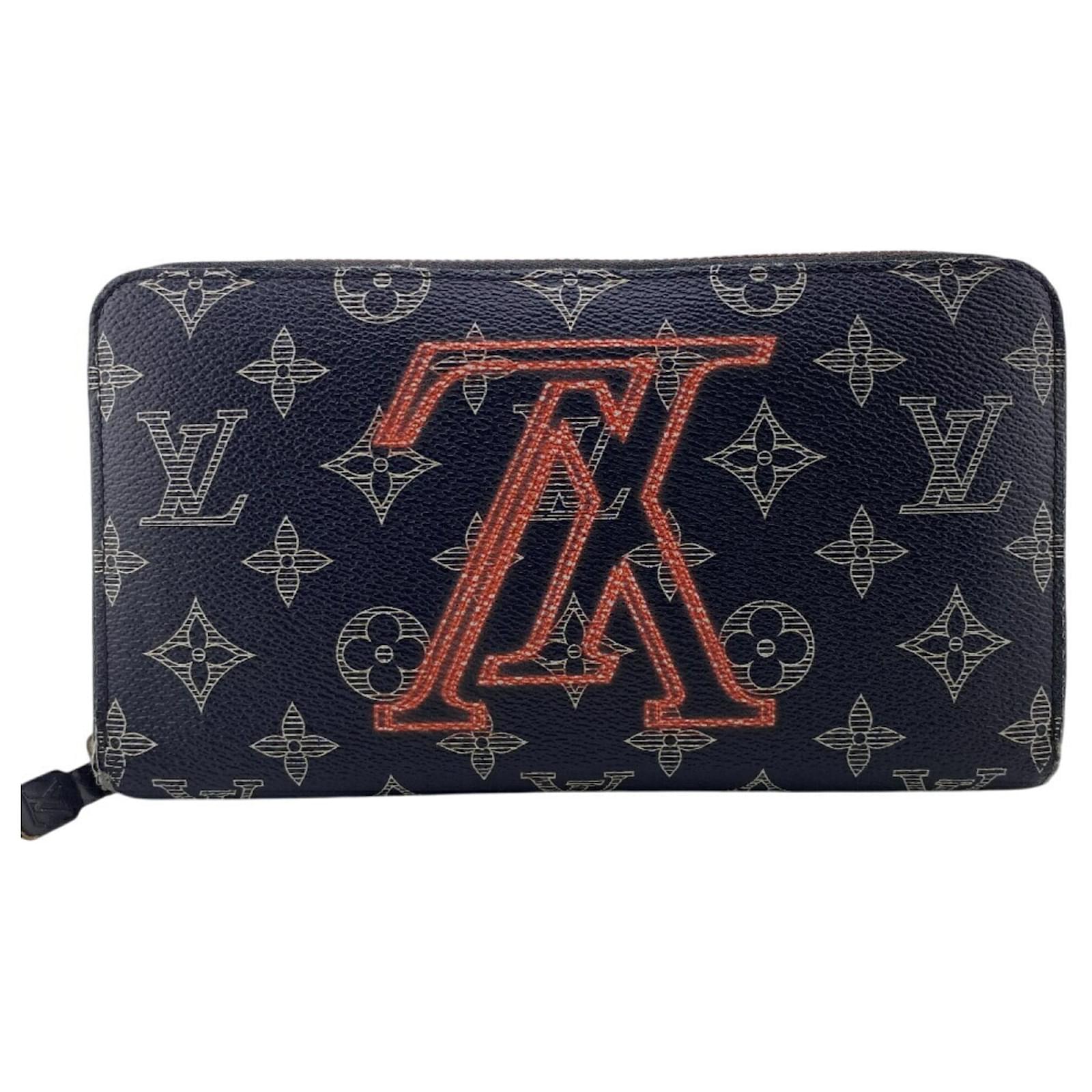 Louis Vuitton Zippy Organizer NM Long Wallet Pink Navy blue Patent leather  ref.2425302