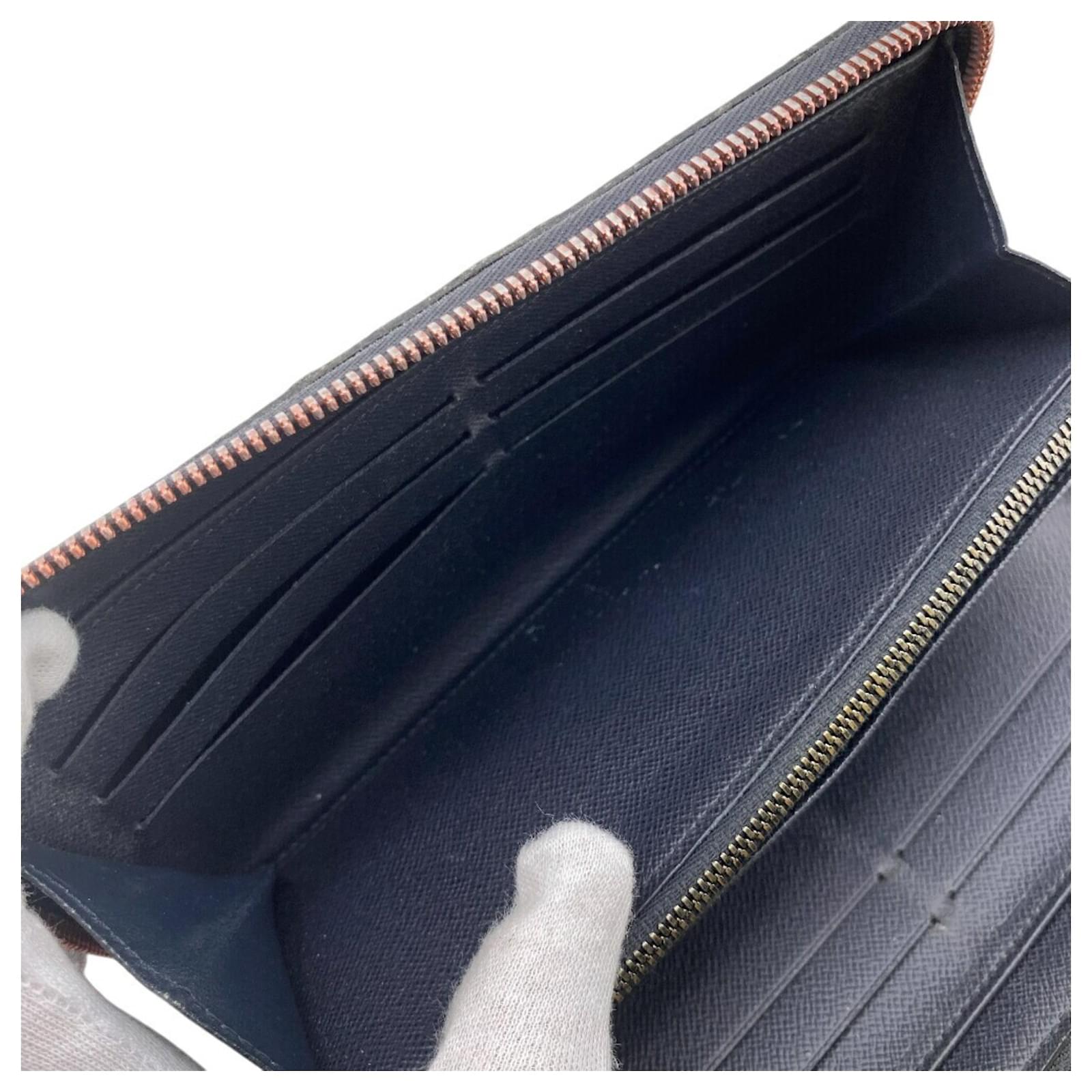 Louis Vuitton Zippy Organizer NM Long Wallet Pink Navy blue Patent leather  ref.2425302