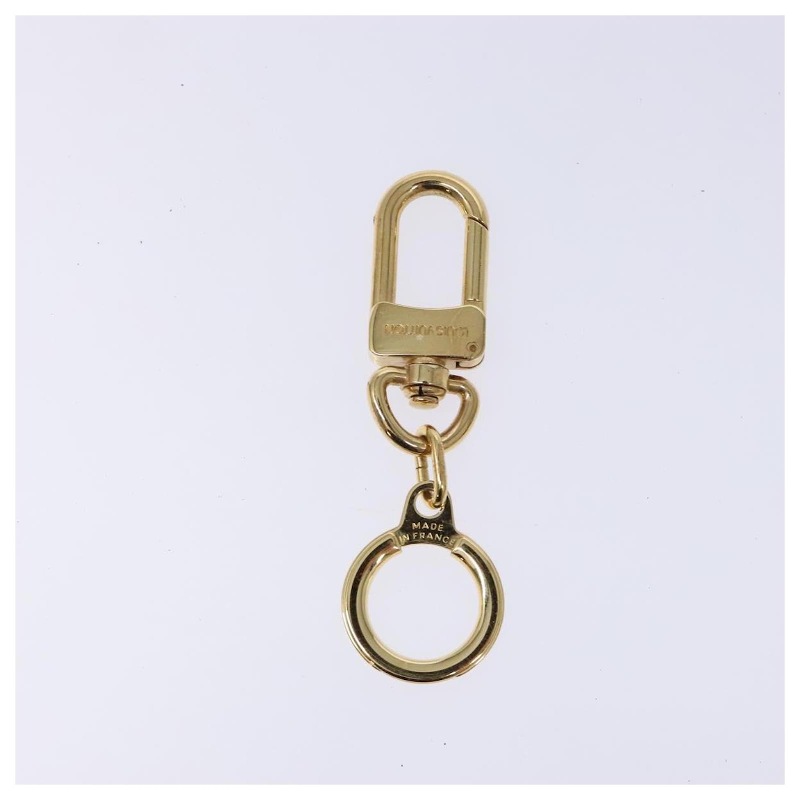 LOUIS VUITTON Anneau Cles Key Holder Metal Gold Tone M62698 LV Auth 133469  ref.2426100