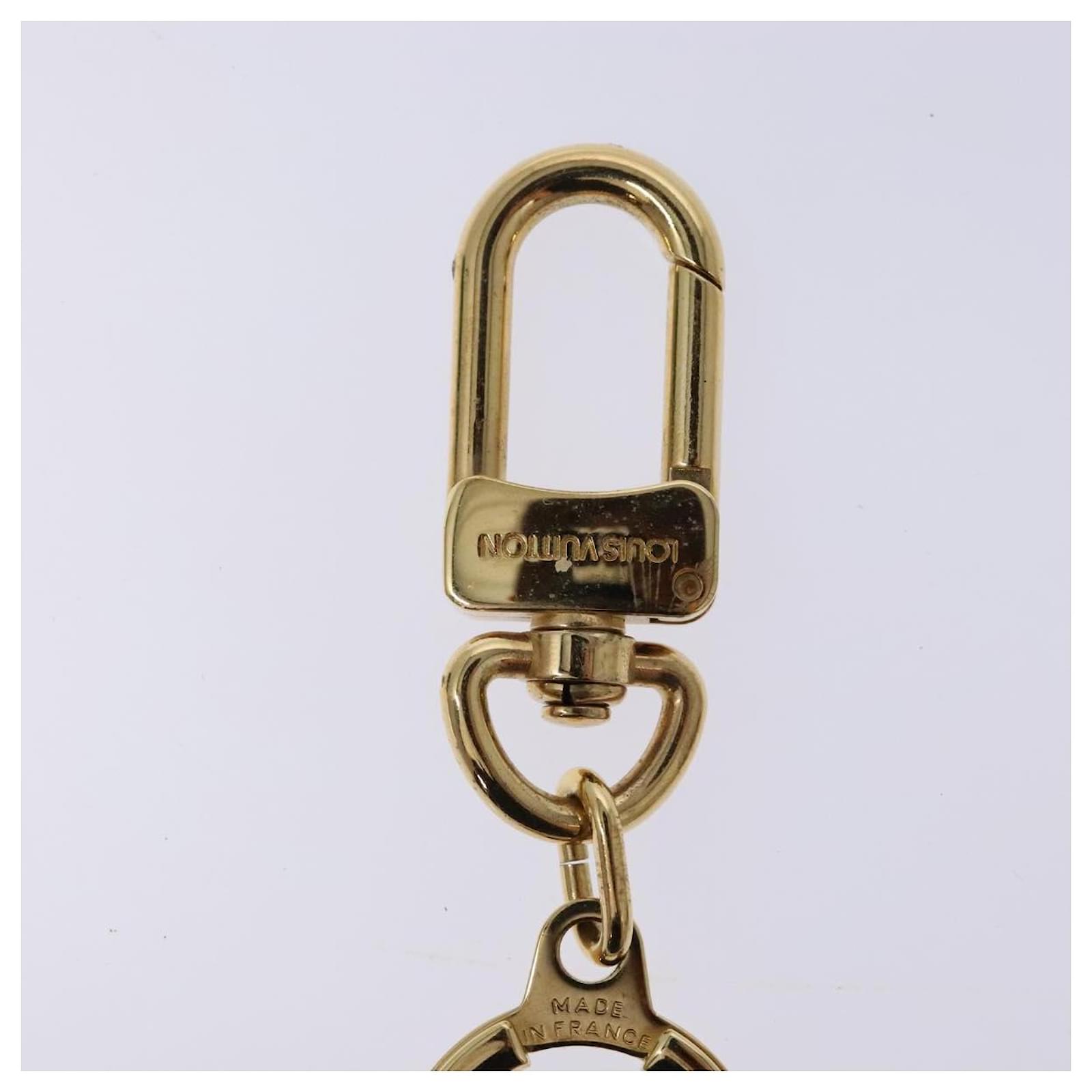LOUIS VUITTON Anneau Cles Key Holder Metal Gold Tone M62698 LV Auth 133469  ref.2426100