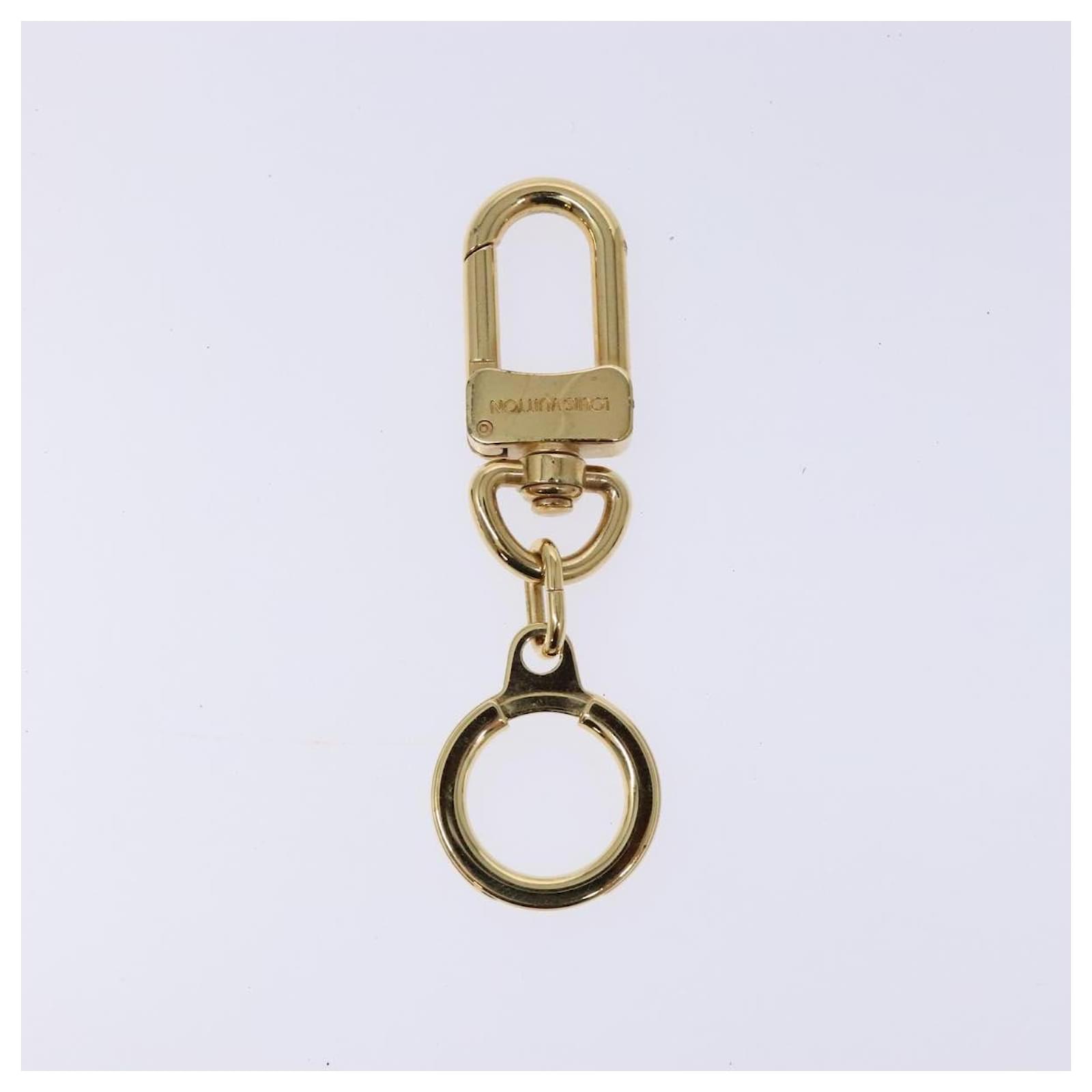 LOUIS VUITTON Anneau Cles Key Holder Metal Gold Tone M62698 LV Auth 133469  ref.2426100