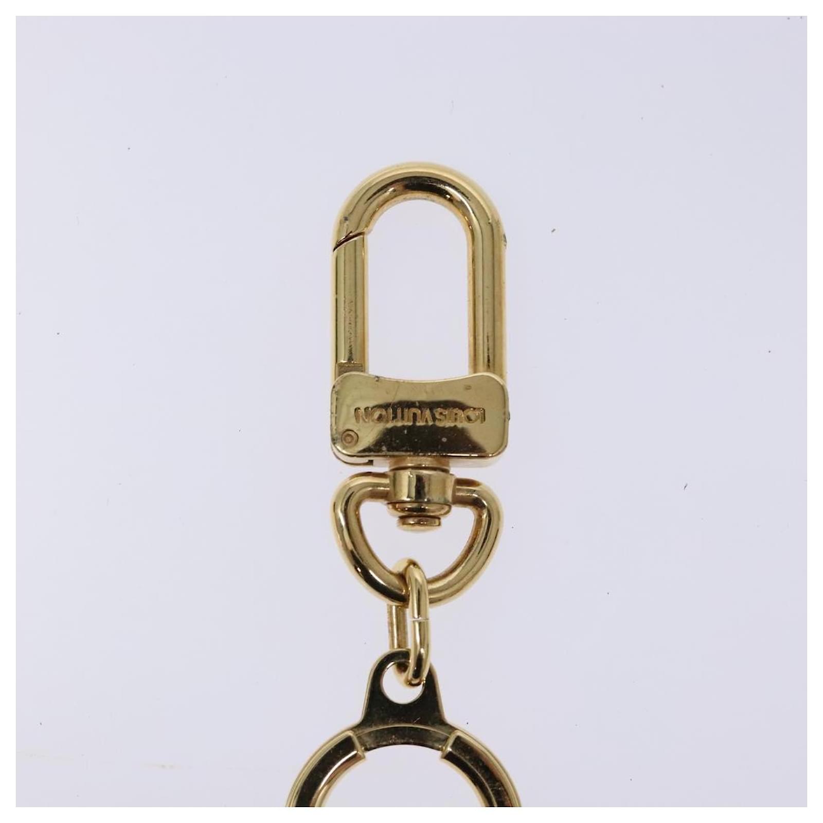 LOUIS VUITTON Anneau Cles Key Holder Metal Gold Tone M62698 LV Auth 133469  ref.2426100