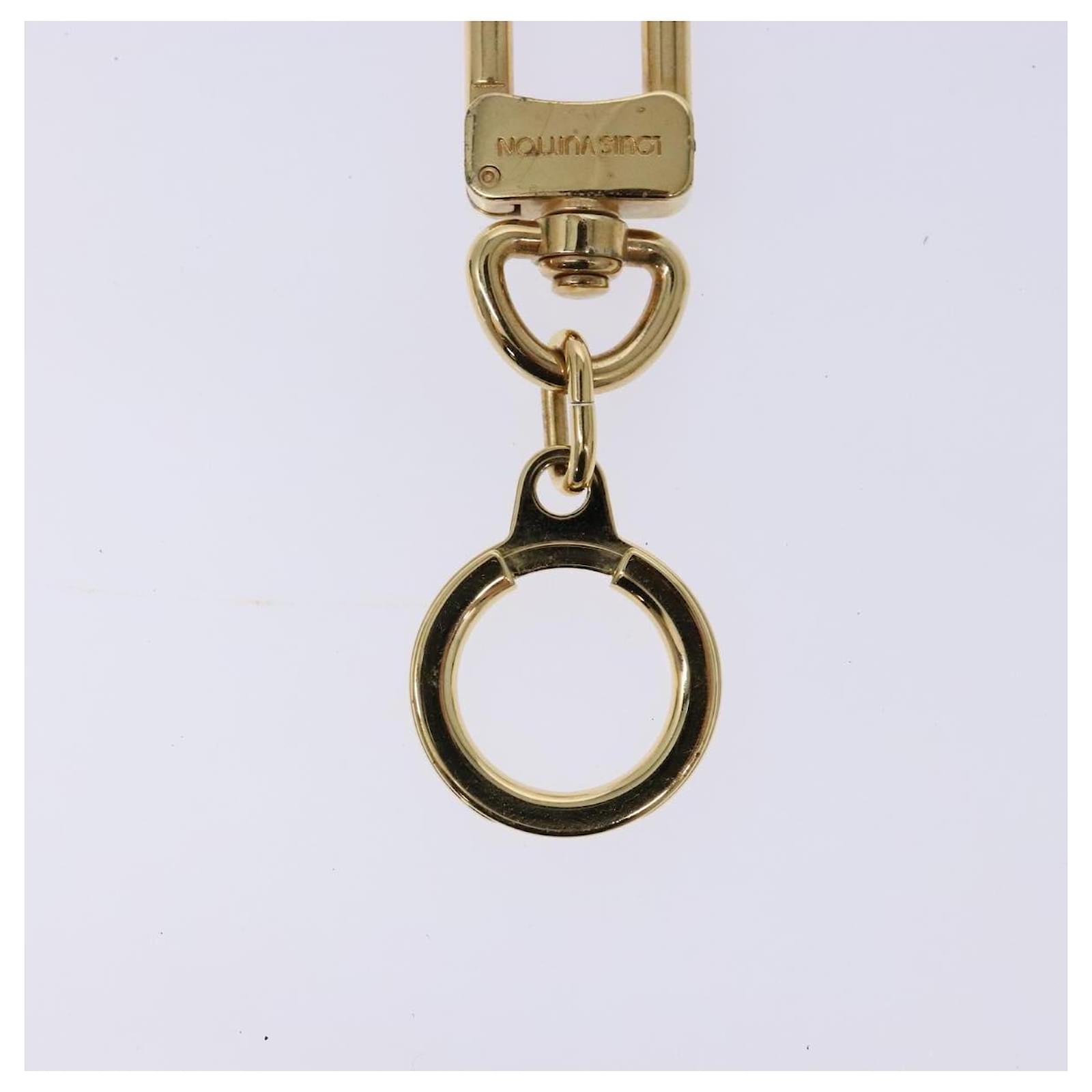 LOUIS VUITTON Anneau Cles Key Holder Metal Gold Tone M62698 LV Auth 133469  ref.2426100