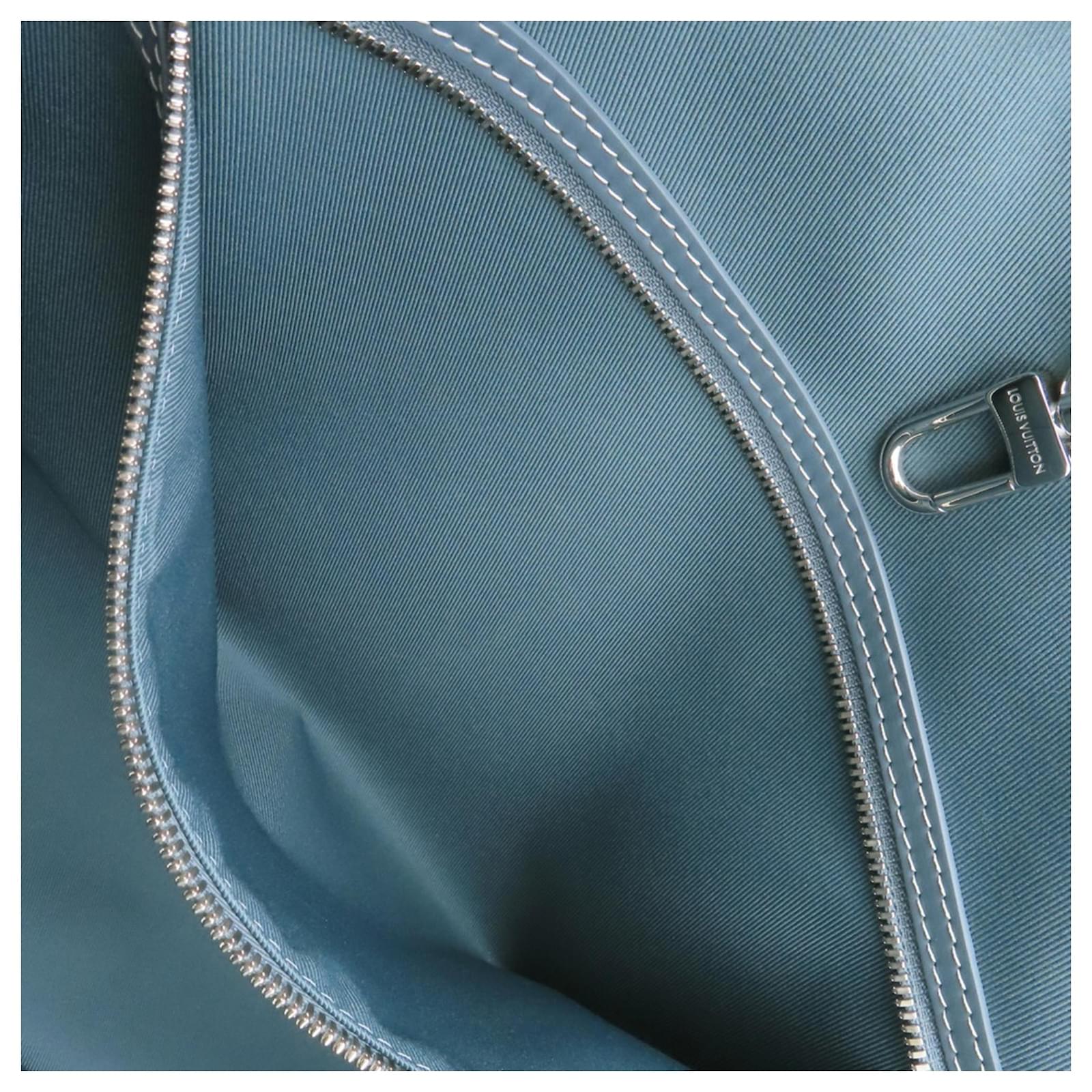 Louis Vuitton Monogram Washed Denim Weekend Tote Bag Blue ref.2427058