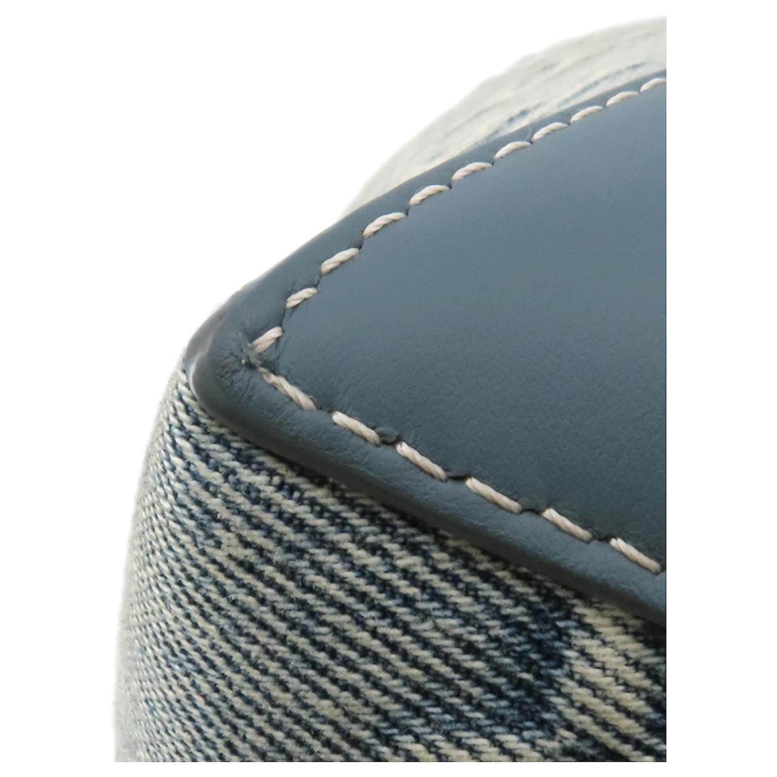 Louis Vuitton Monogram Washed Denim Weekend Tote Bag Blue ref.2427058