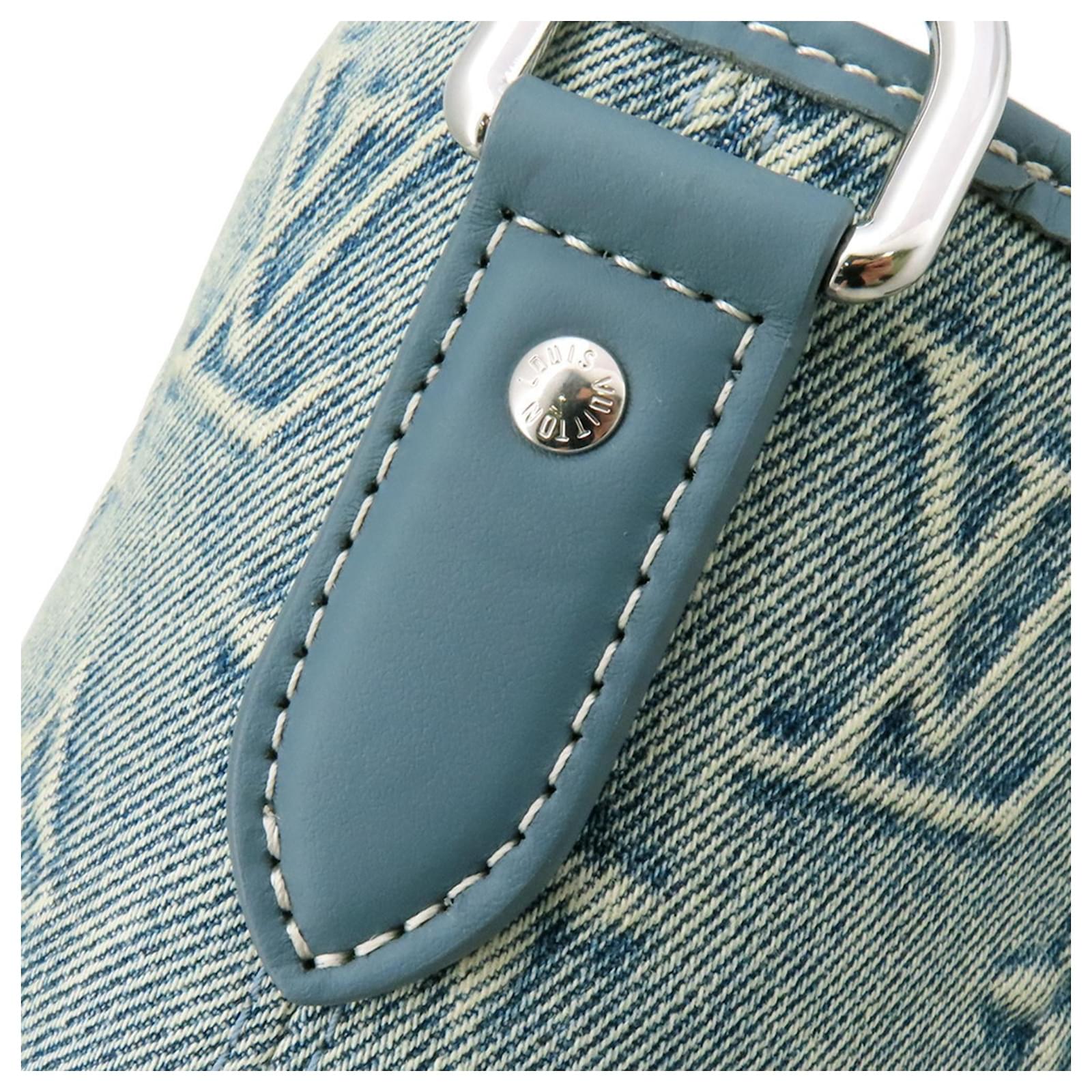 Louis Vuitton Monogram Washed Denim Weekend Tote Bag Blue ref.2427058