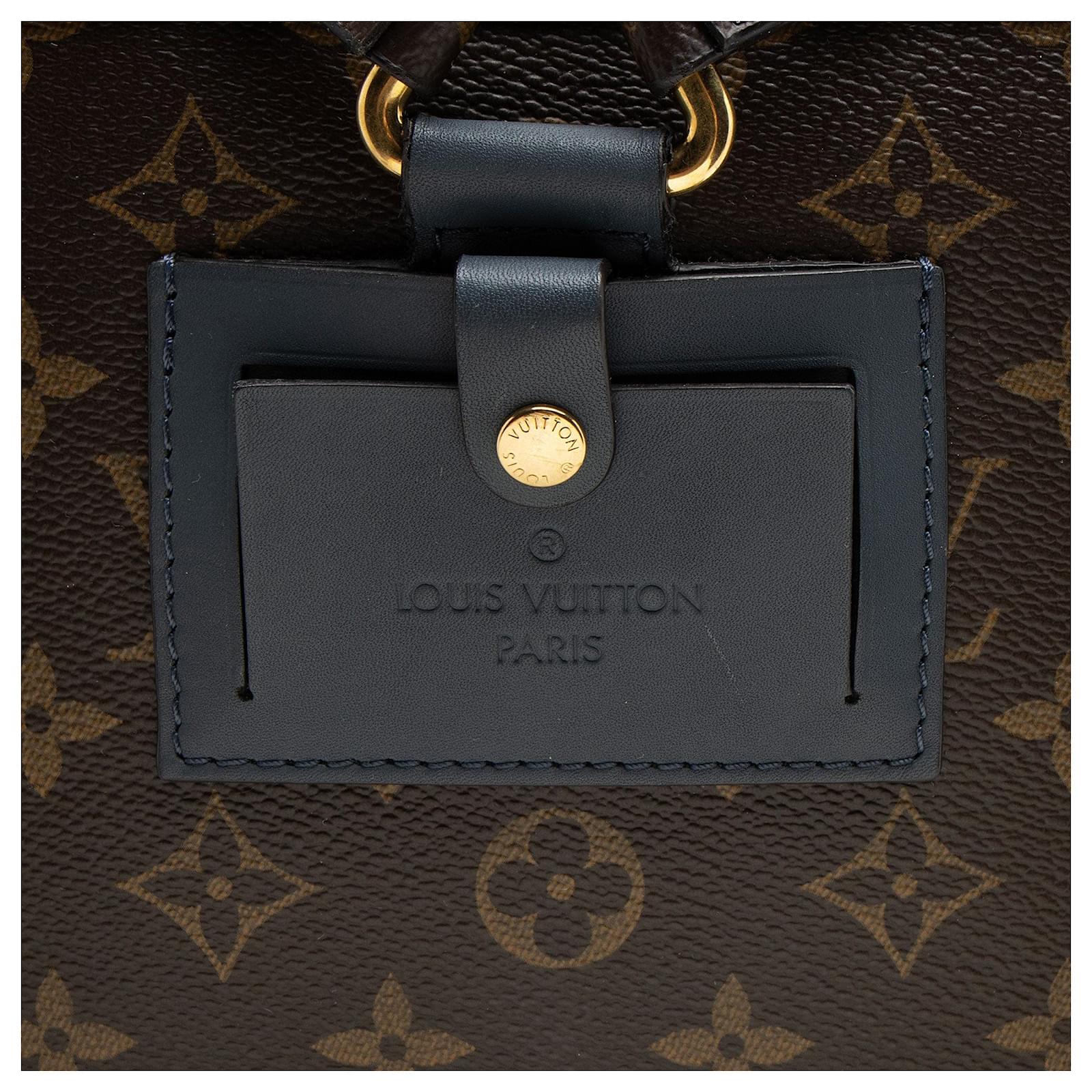 Louis Vuitton Monogram Canvas Slate Backpack Blue Leather ref.2427633