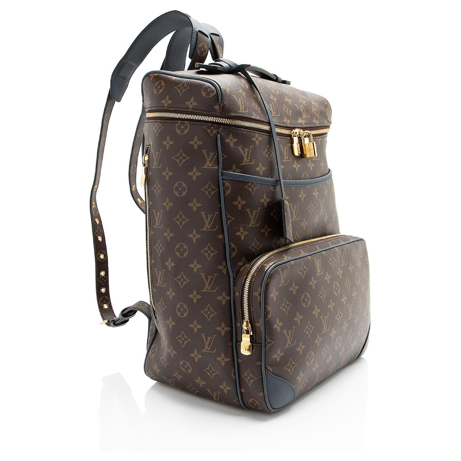 Louis Vuitton Monogram Canvas Slate Backpack Blue Leather ref.2427633