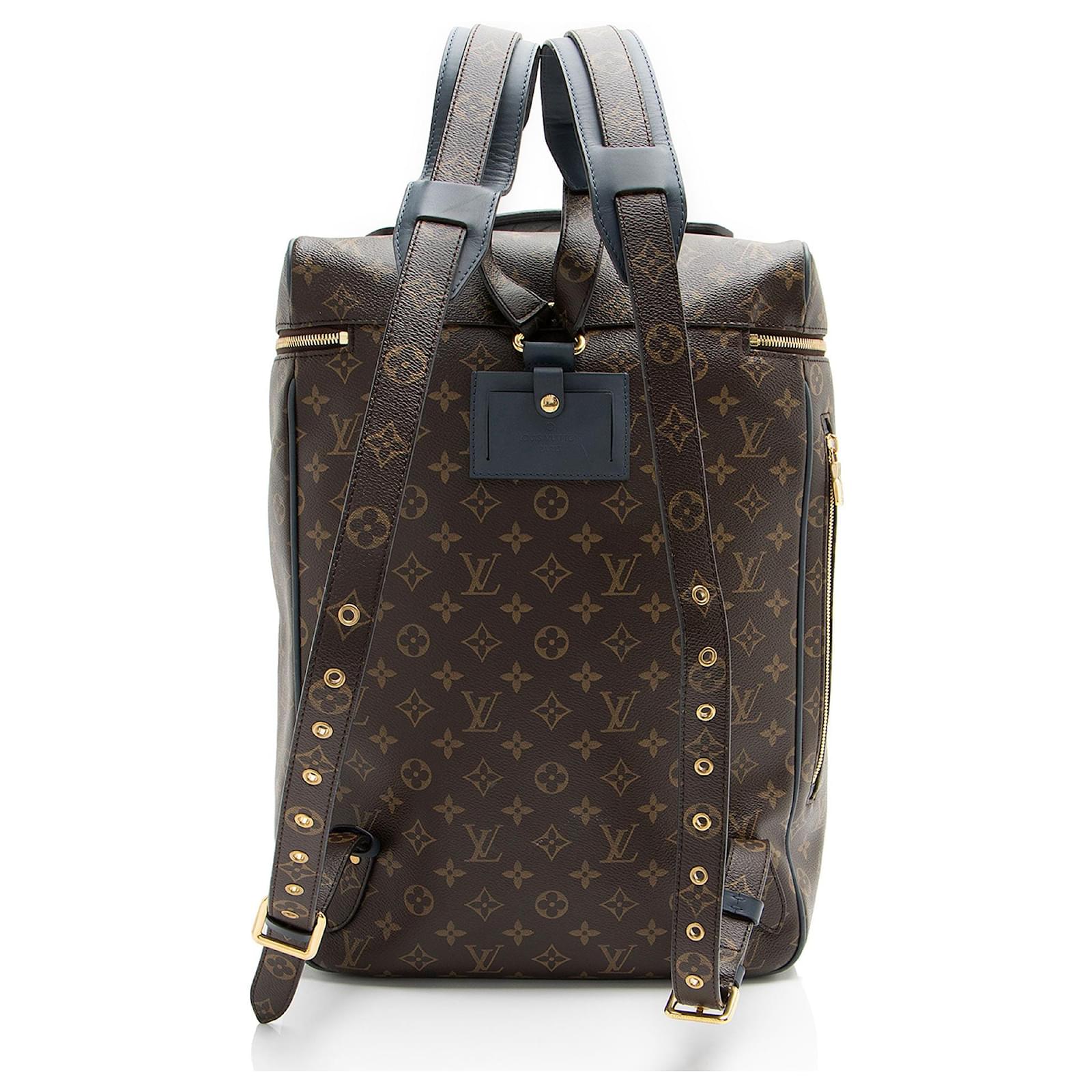 Louis Vuitton Monogram Canvas Slate Backpack Blue Leather ref.2427633
