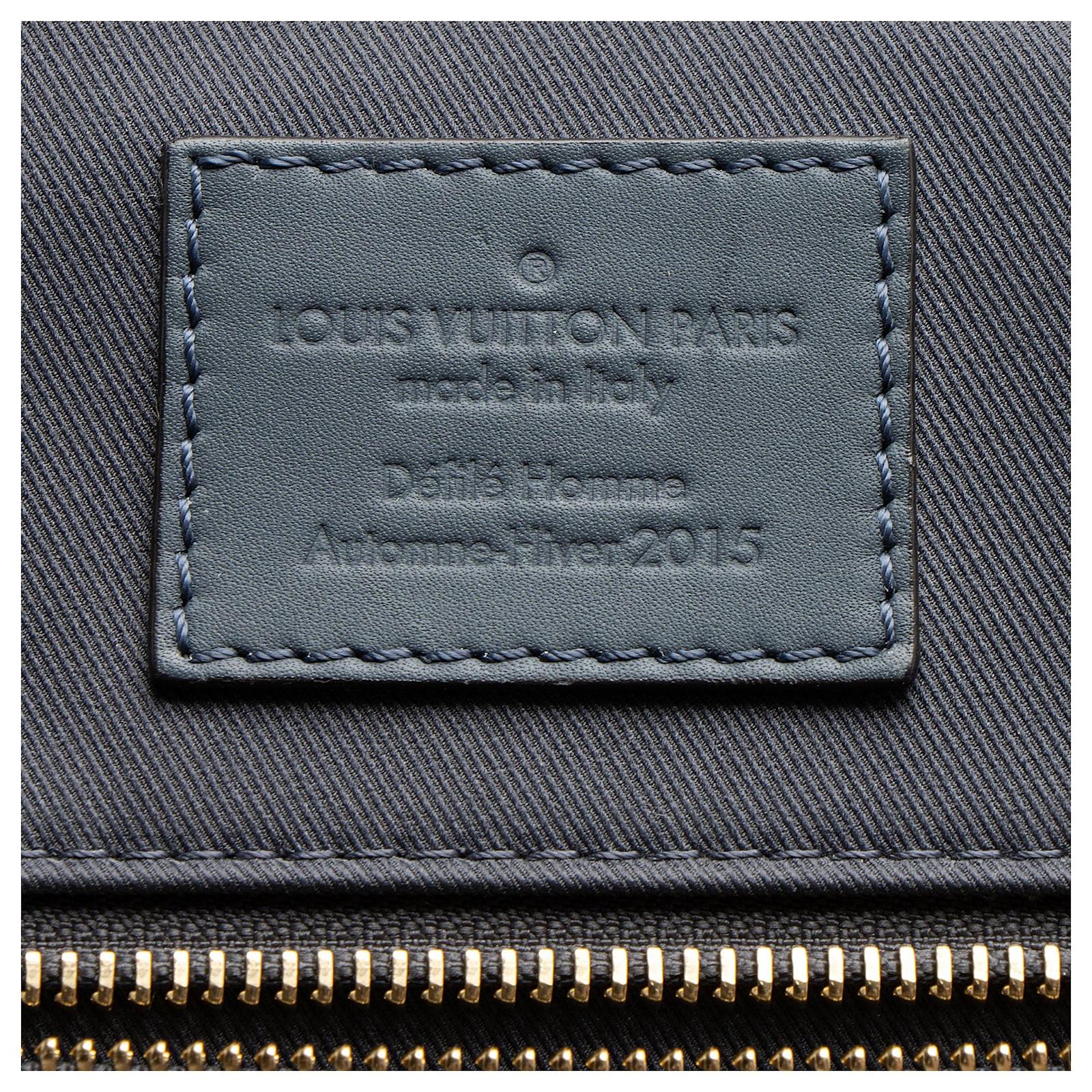 Louis Vuitton Monogram Canvas Slate Backpack Blue Leather ref.2427633